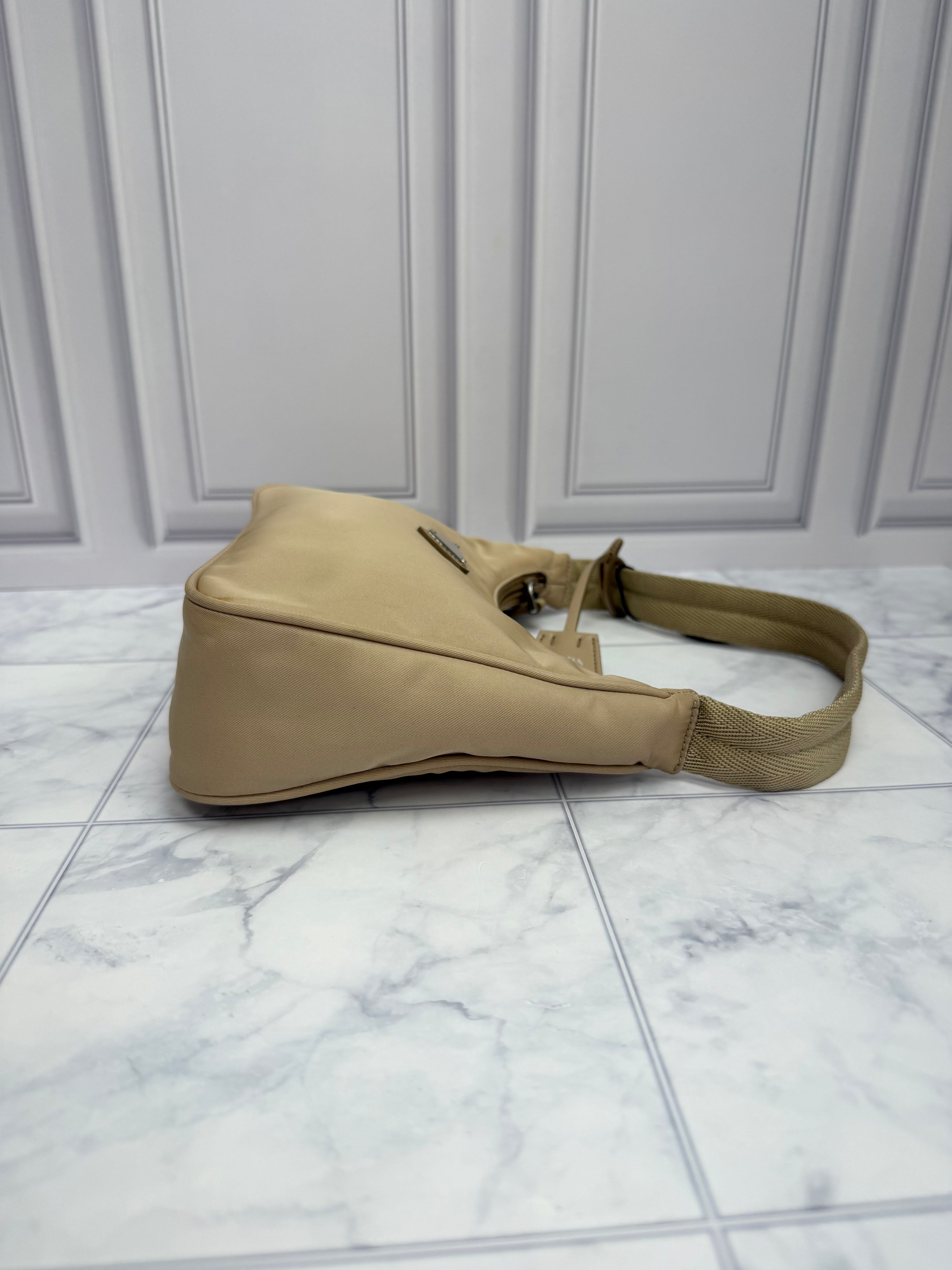 *DONS DROP* Prada Beige Nylon 2000 Mini Deserto Shoulder Bag