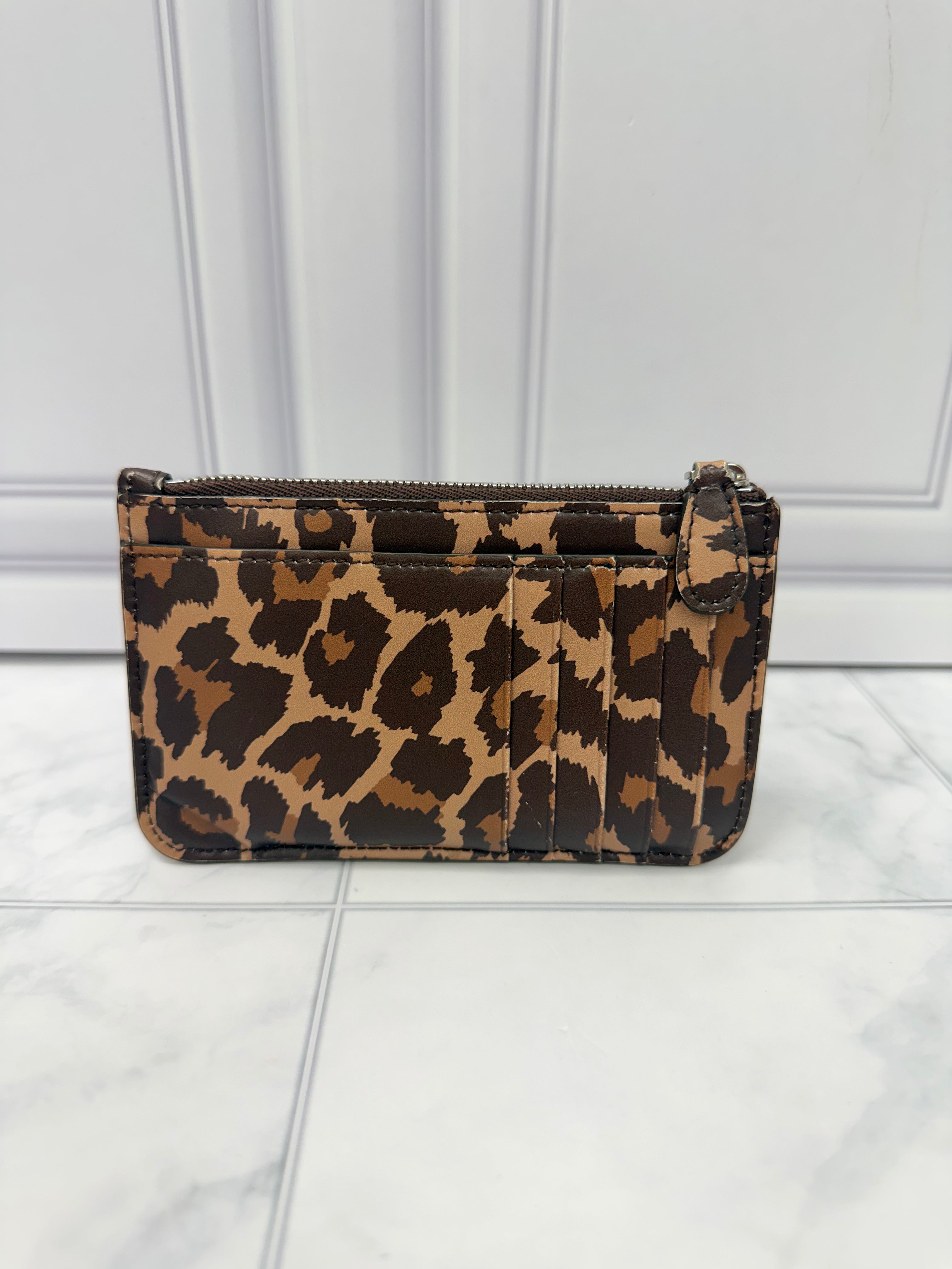 Balenciaga Leopard Leather Card Holder