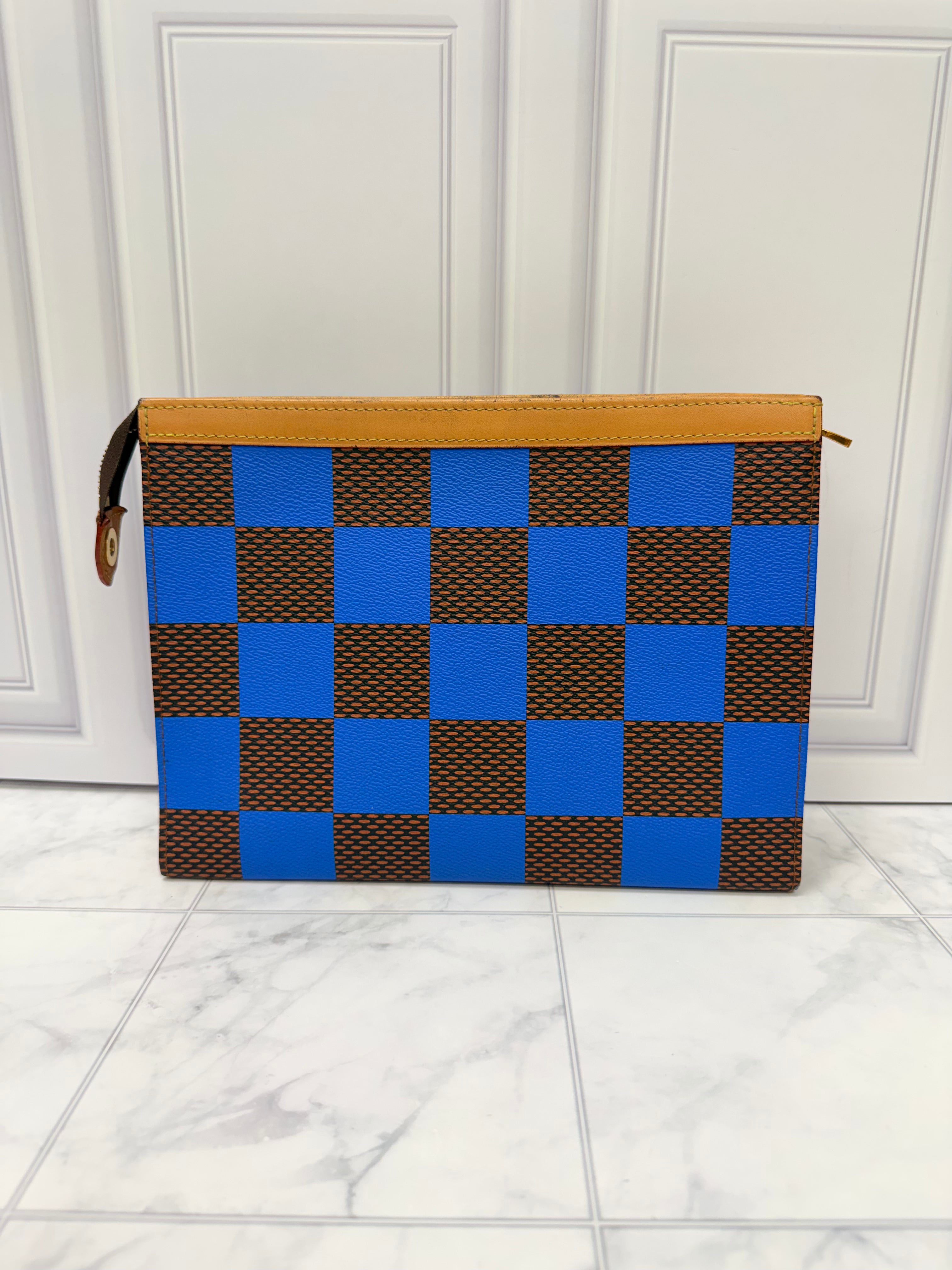 Louis Vuitton Damier Blue Pop Pochette Toiletries
