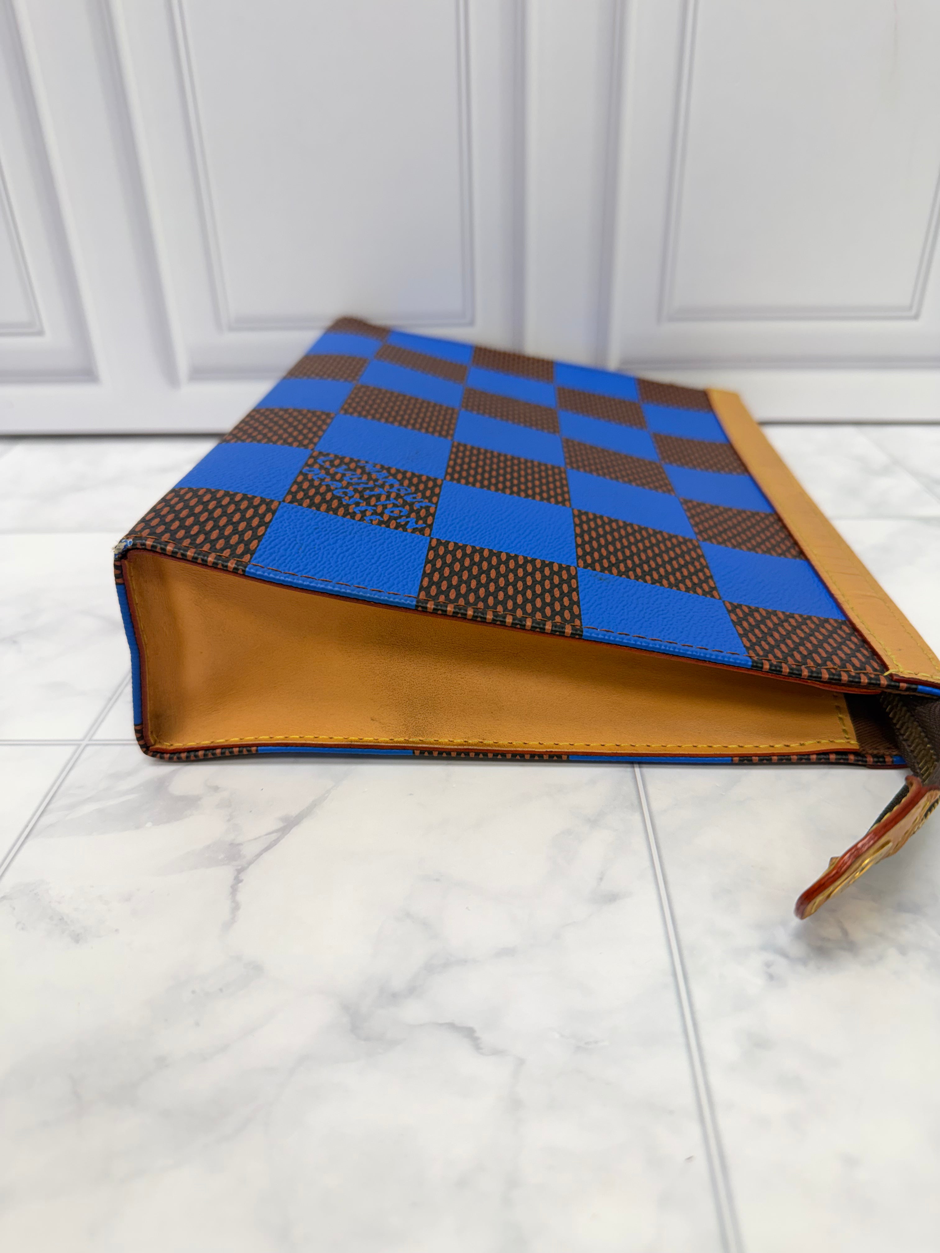 Louis Vuitton Damier Blue Pop Pochette Toiletries