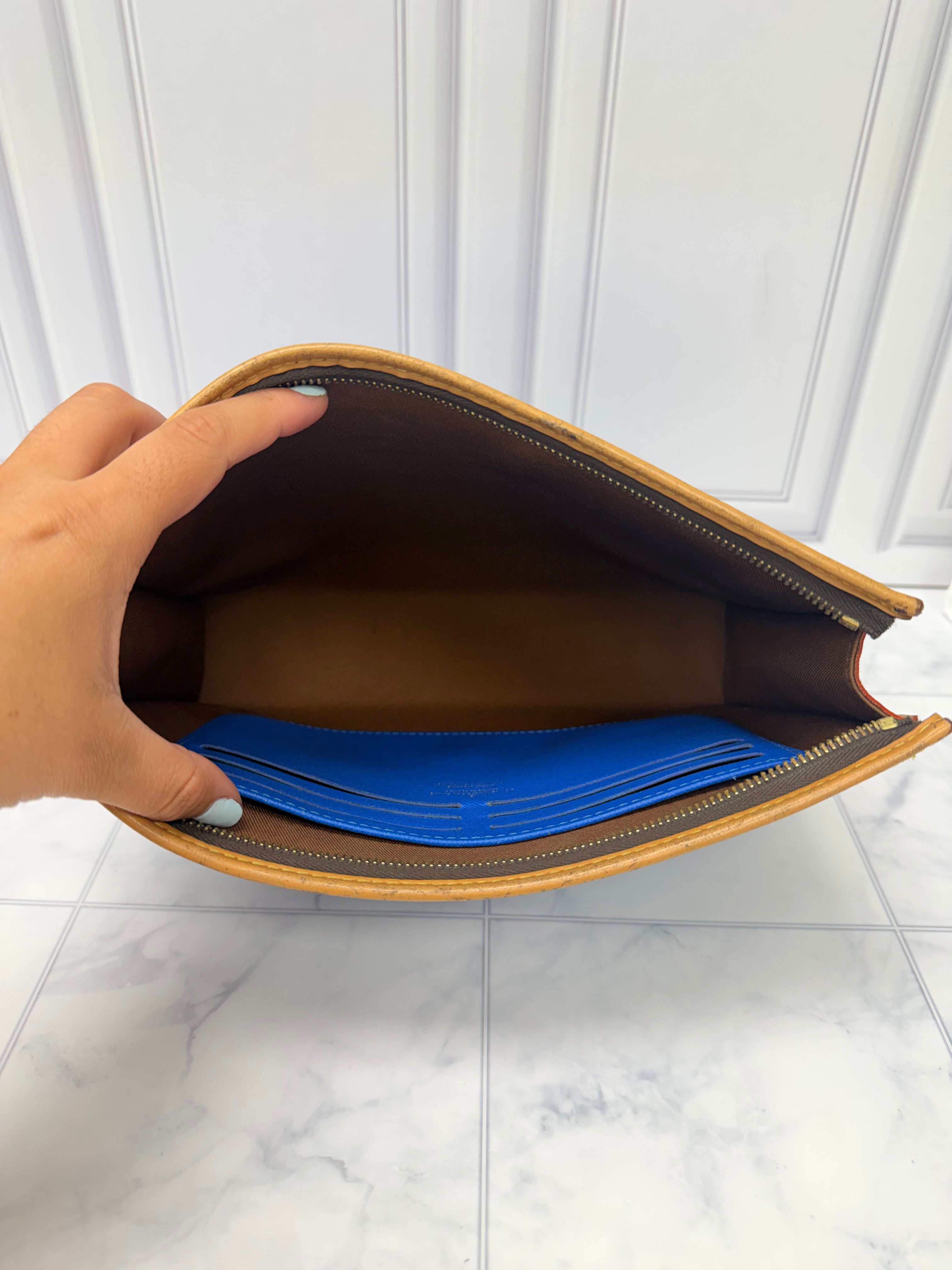 Louis Vuitton Damier Blue Pop Pochette Toiletries