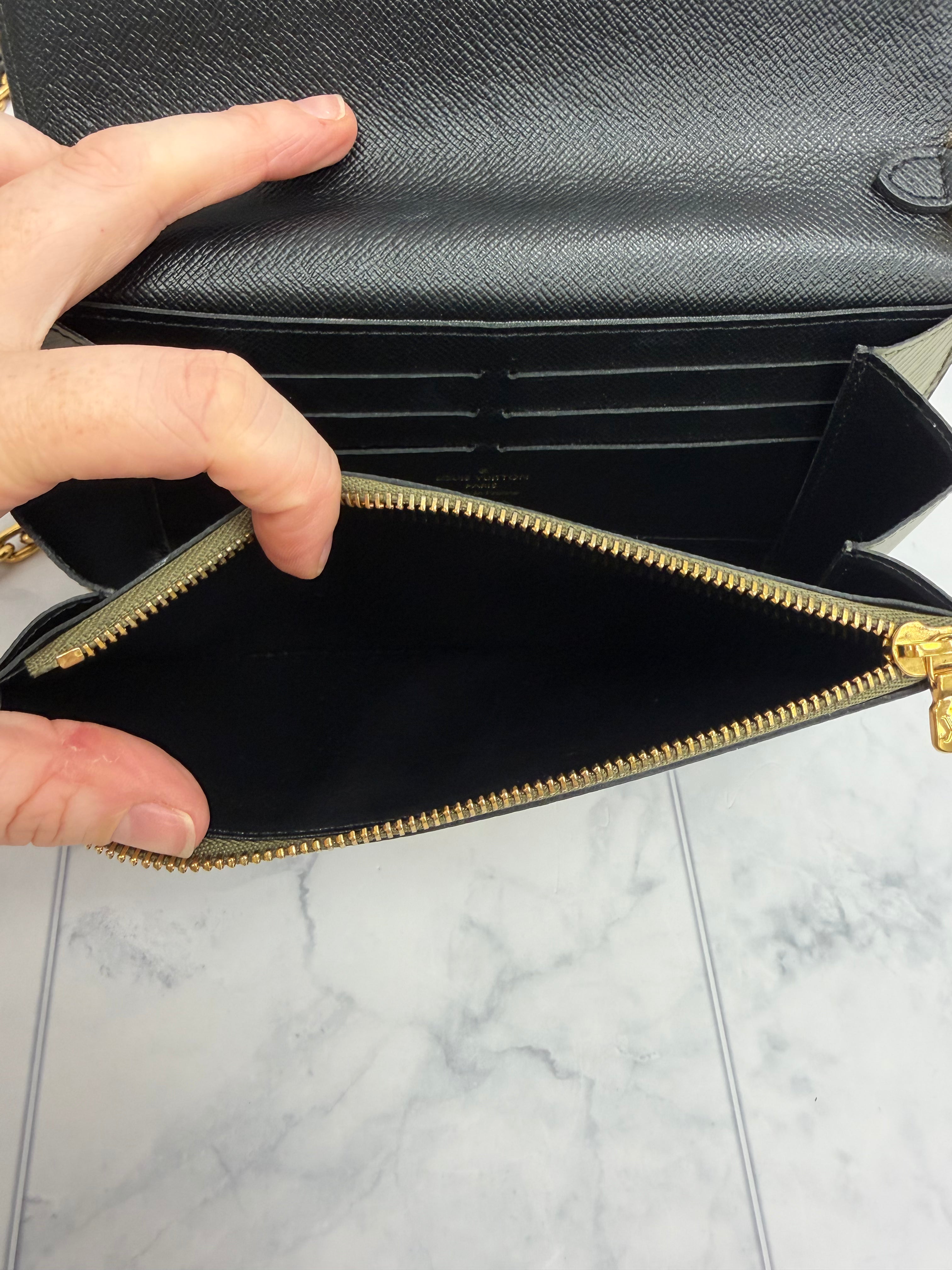 *DONS DROP* Louis Vuitton Monogram & Green Epi Leather Kabuki Sticker Twist Wallet on a Chain