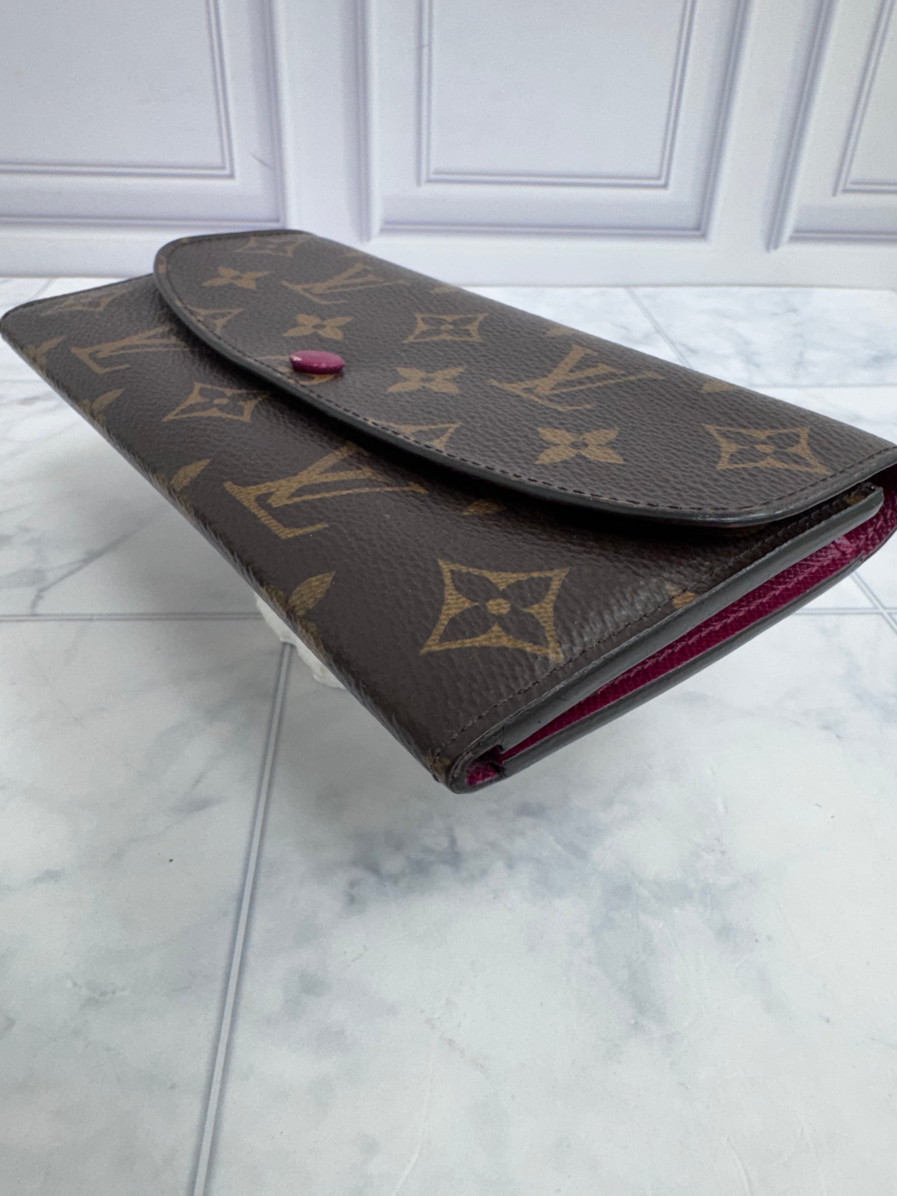 Louis Vuitton Fuchsia Monogram Emilie Wallet
