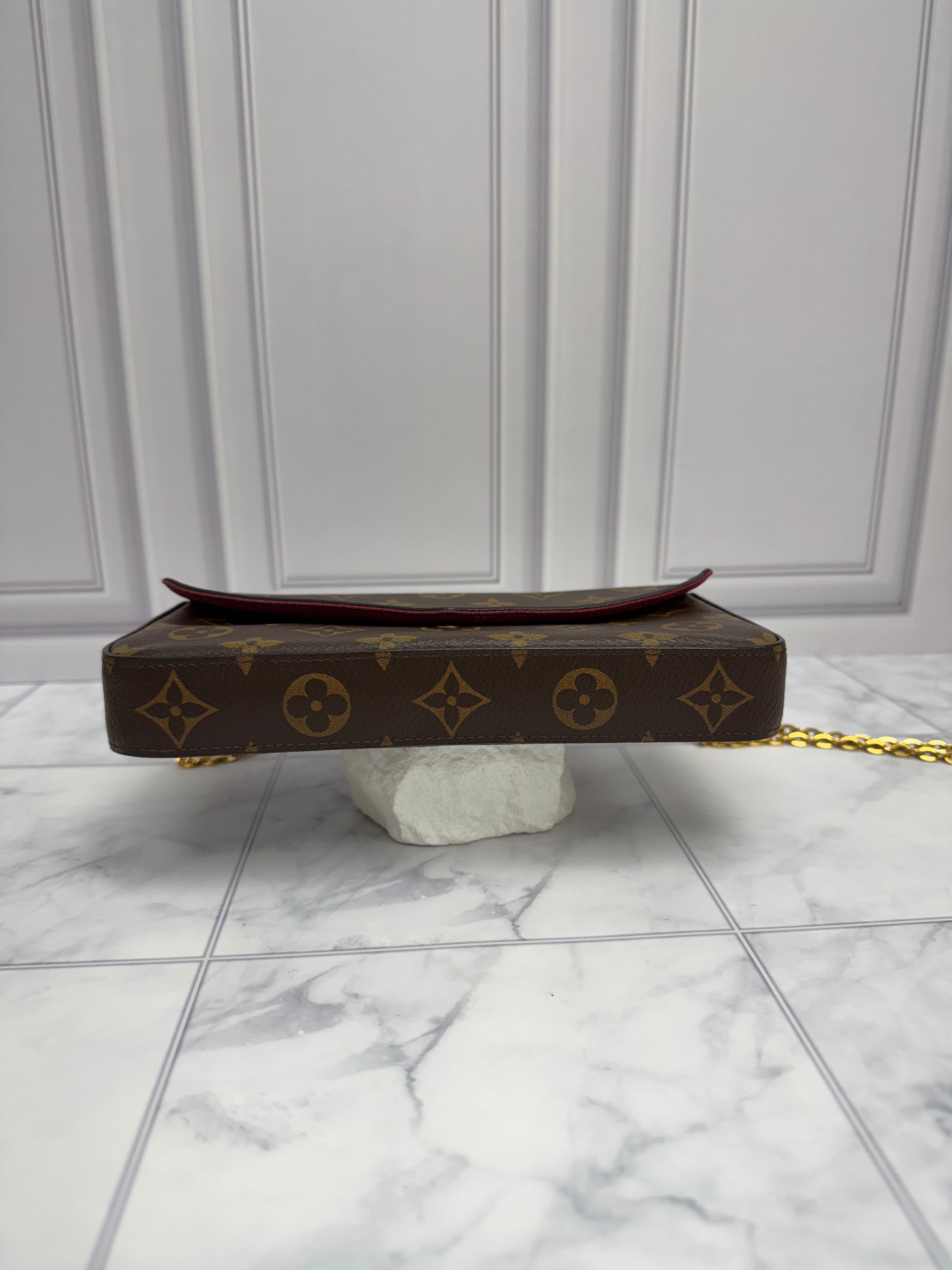 *DONS DROP* Louis Vuitton Monogram & Fuchsia Felicie Pochette