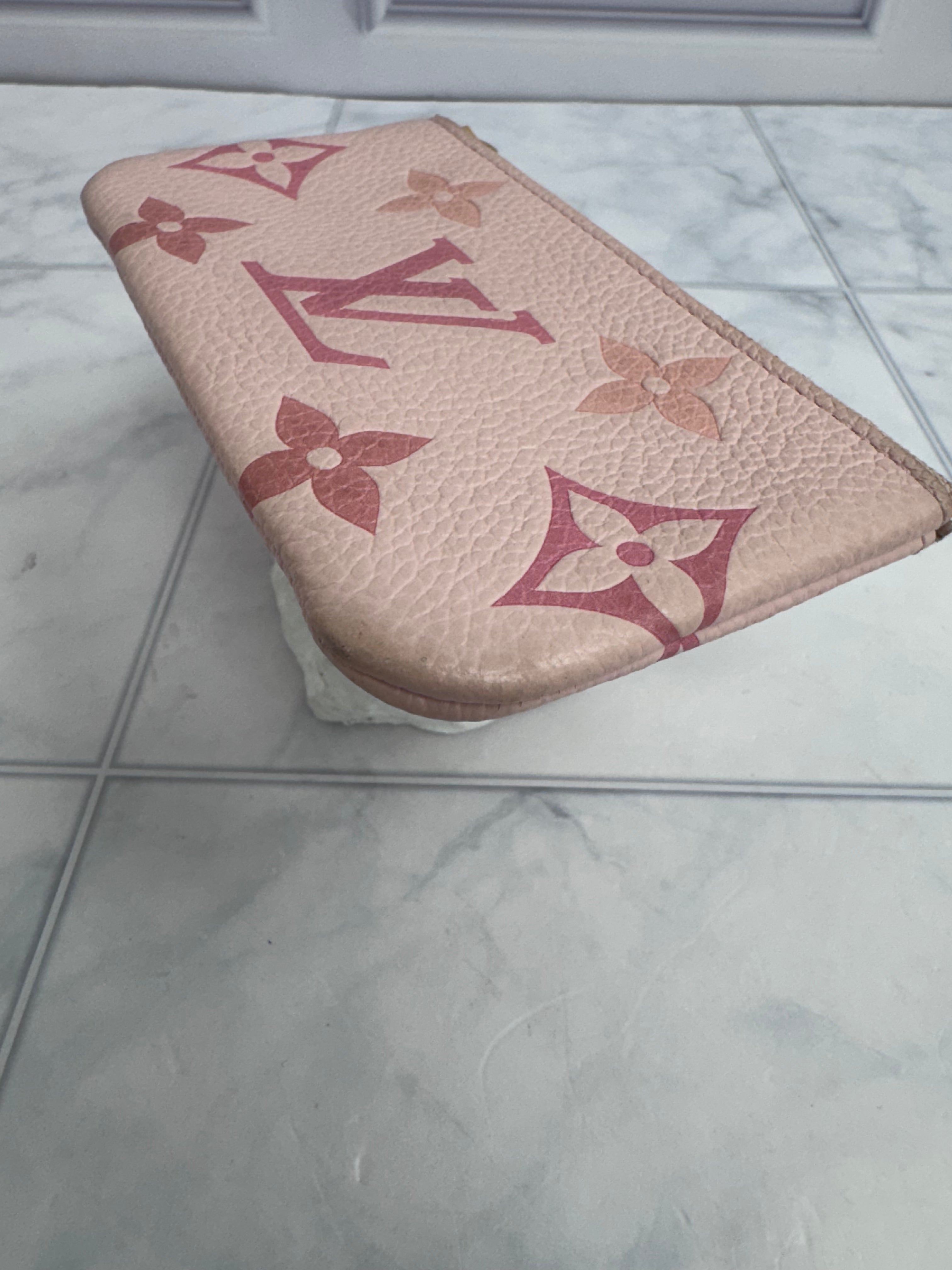Louis Vuitton Pink Empreinte Leather Giant By The Pool Key Cles