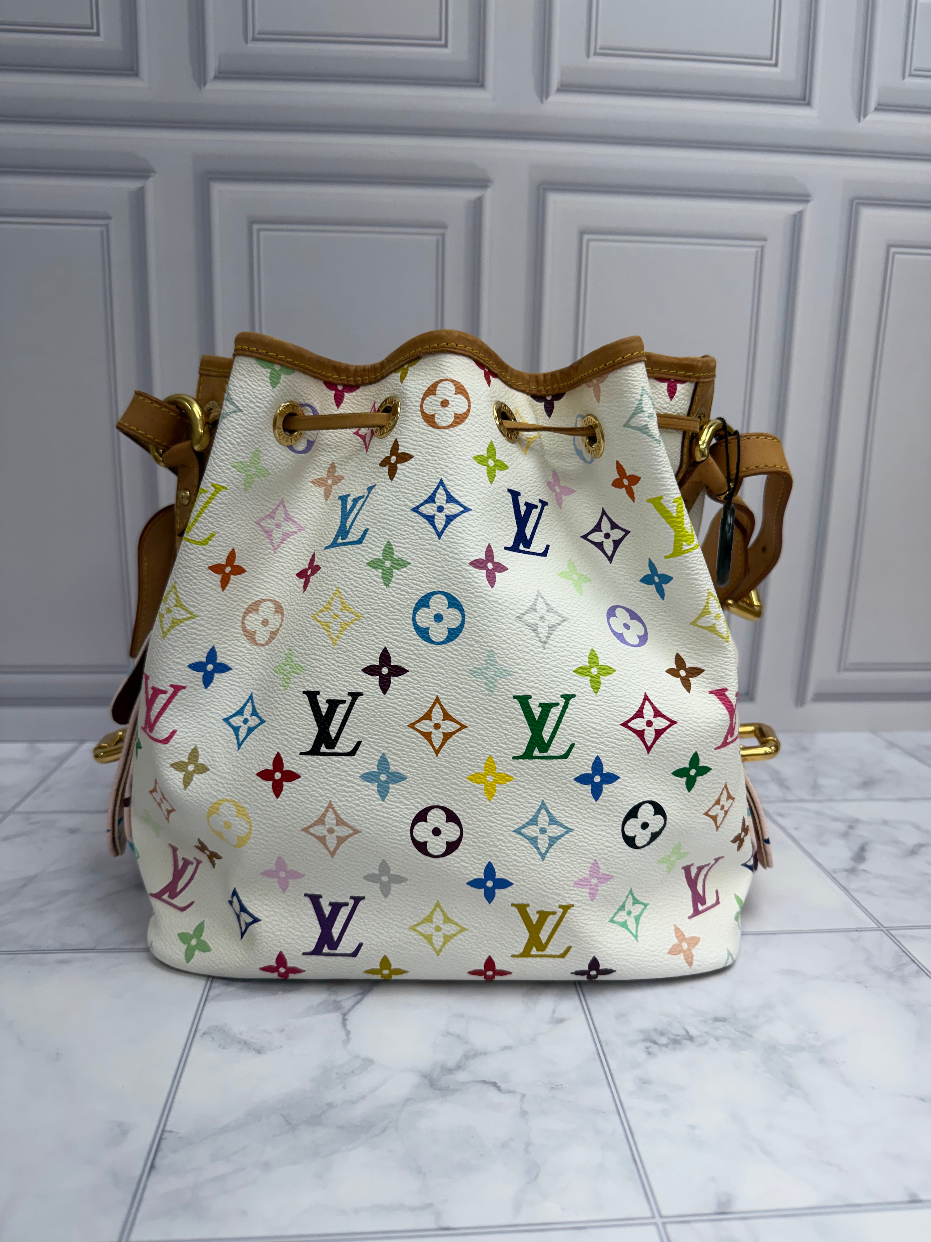 *DONS DROP* Louis Vuitton Multicolor Monogram Petit Noe Shoulder bag