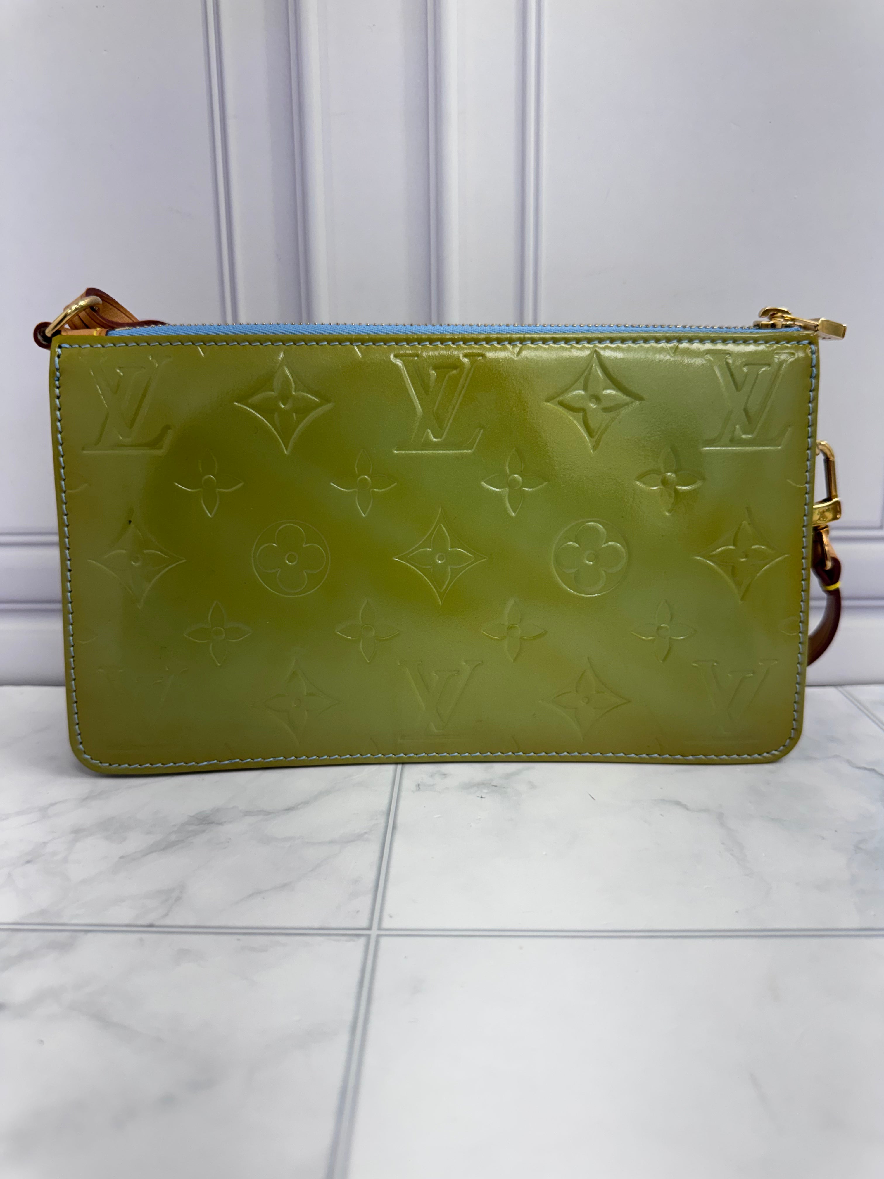 Louis Vuitton Green Vernis Leather Lexington Handbag