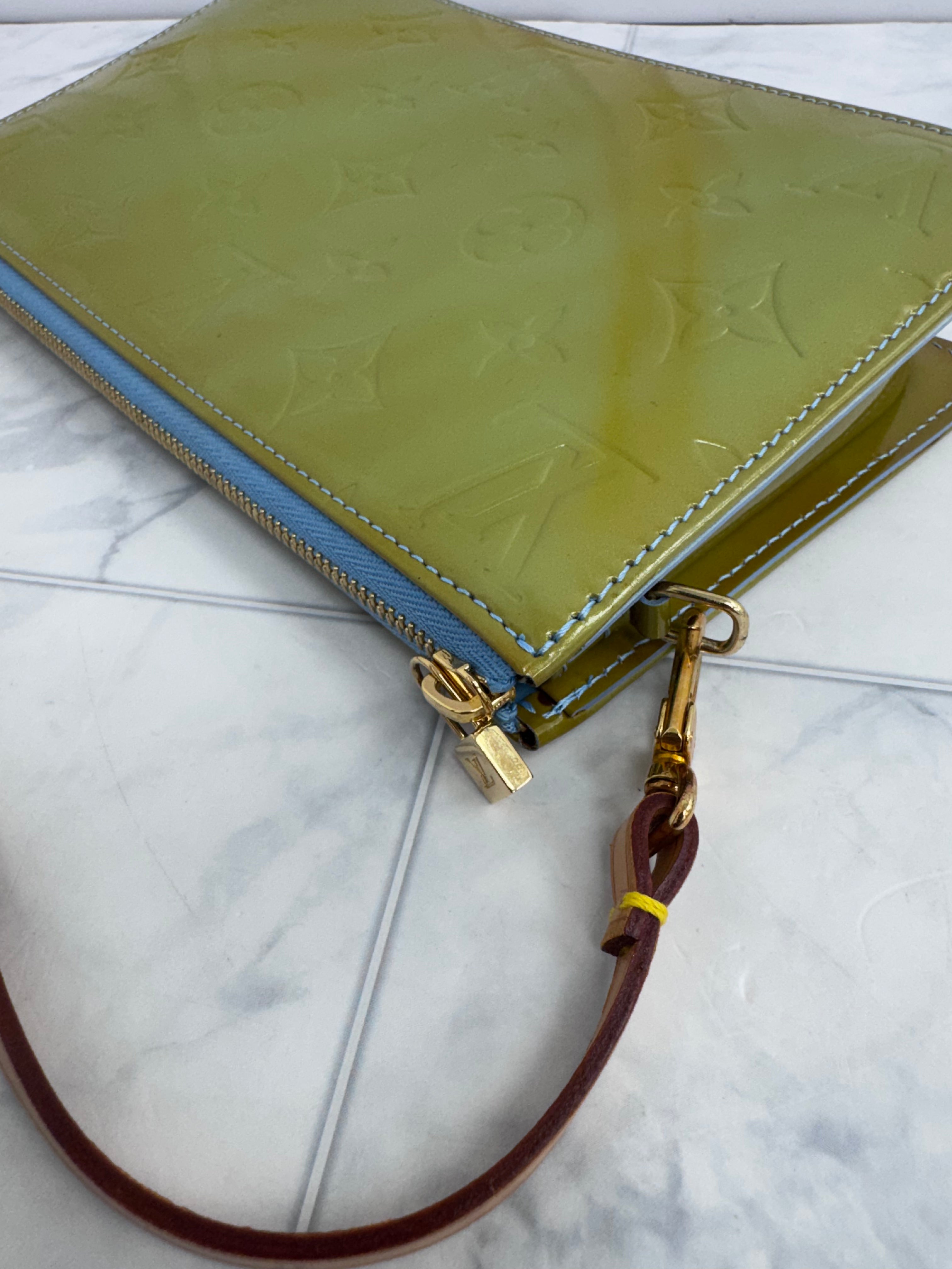Louis Vuitton Green Vernis Leather Lexington Handbag