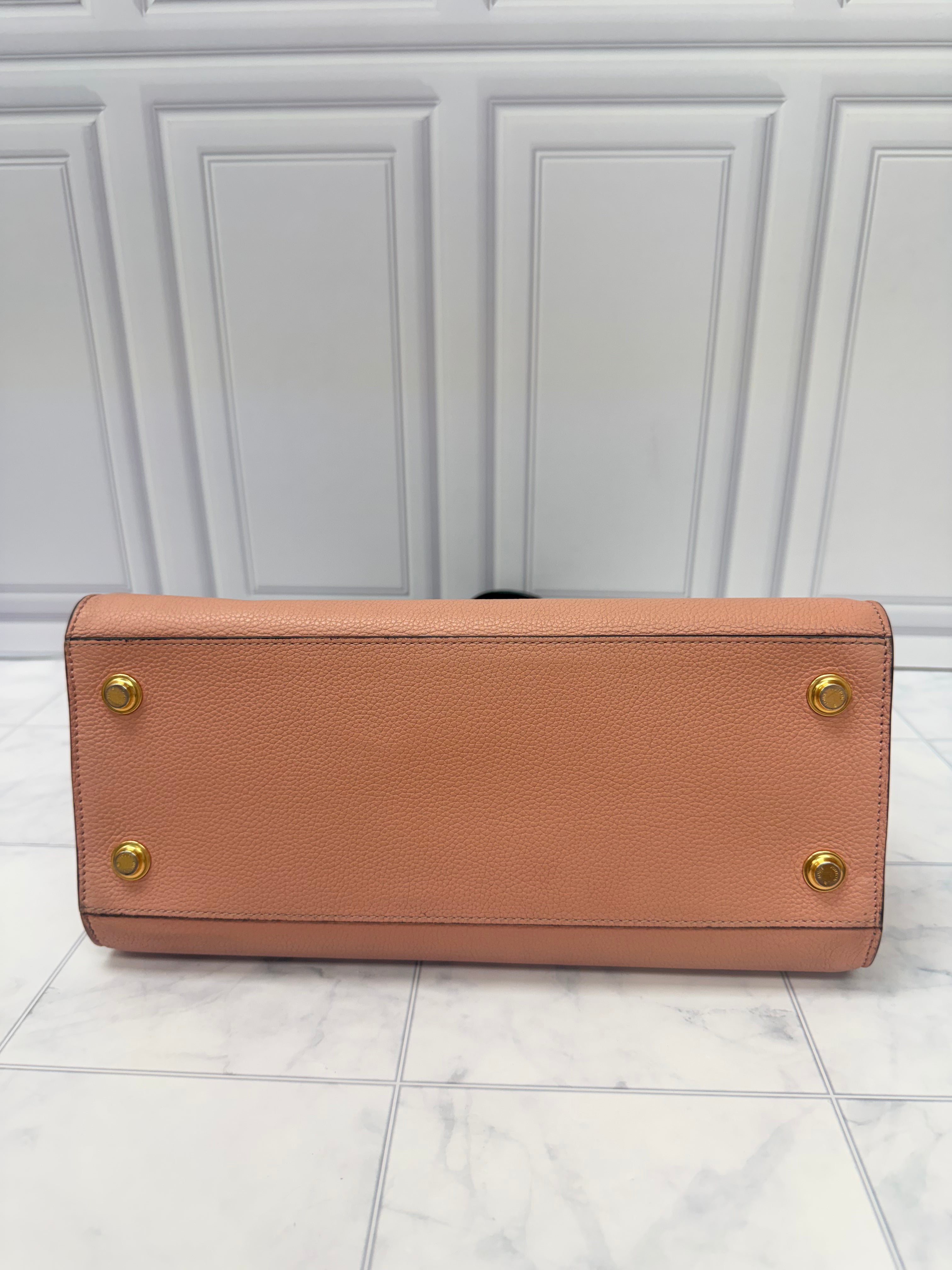Louis Vuitton Black And Pink Grained Leather City Streamer MM Handbag