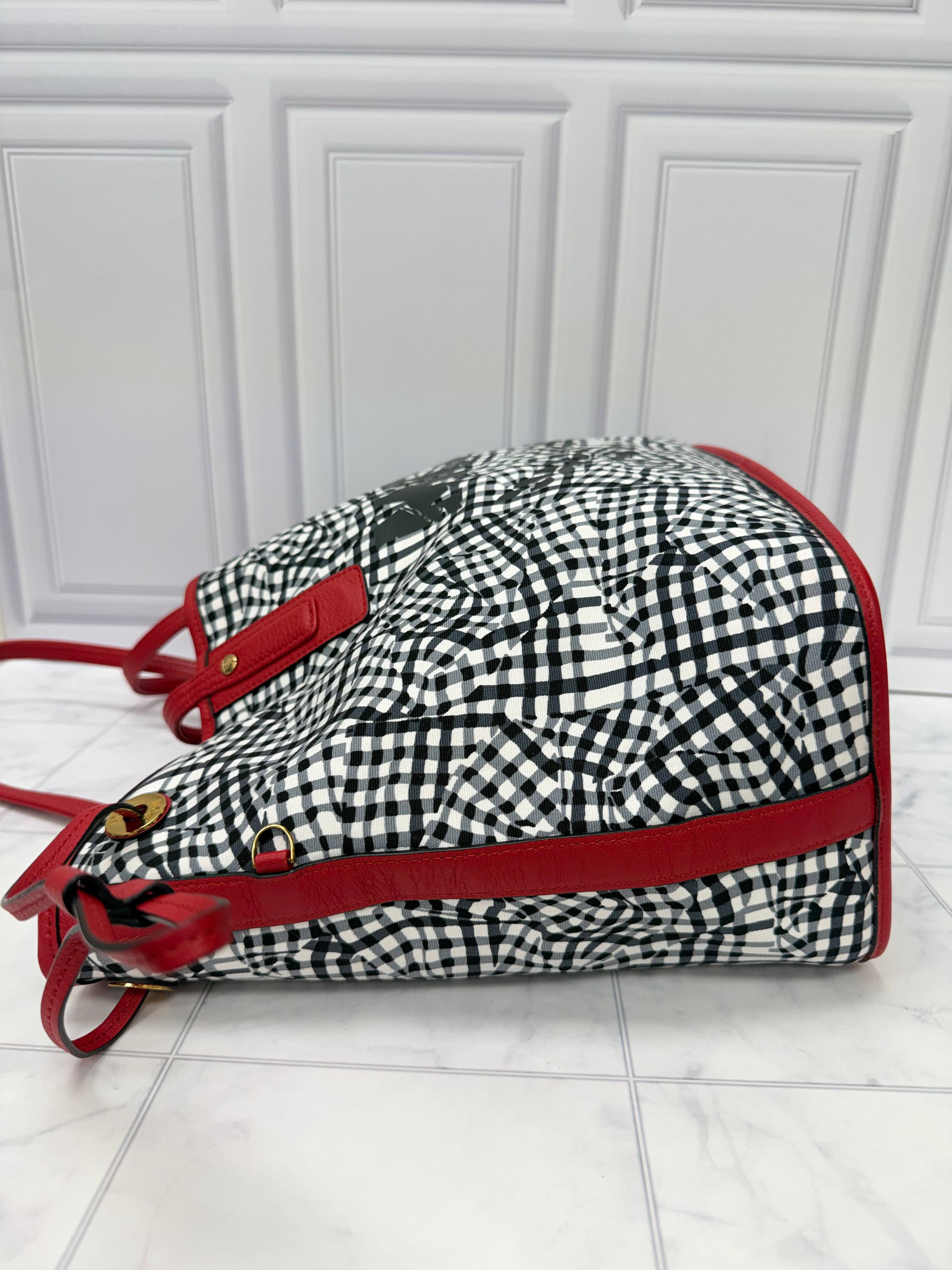 BRAND NEW - MCM Red Viseto Medium Reversible Tote Bag