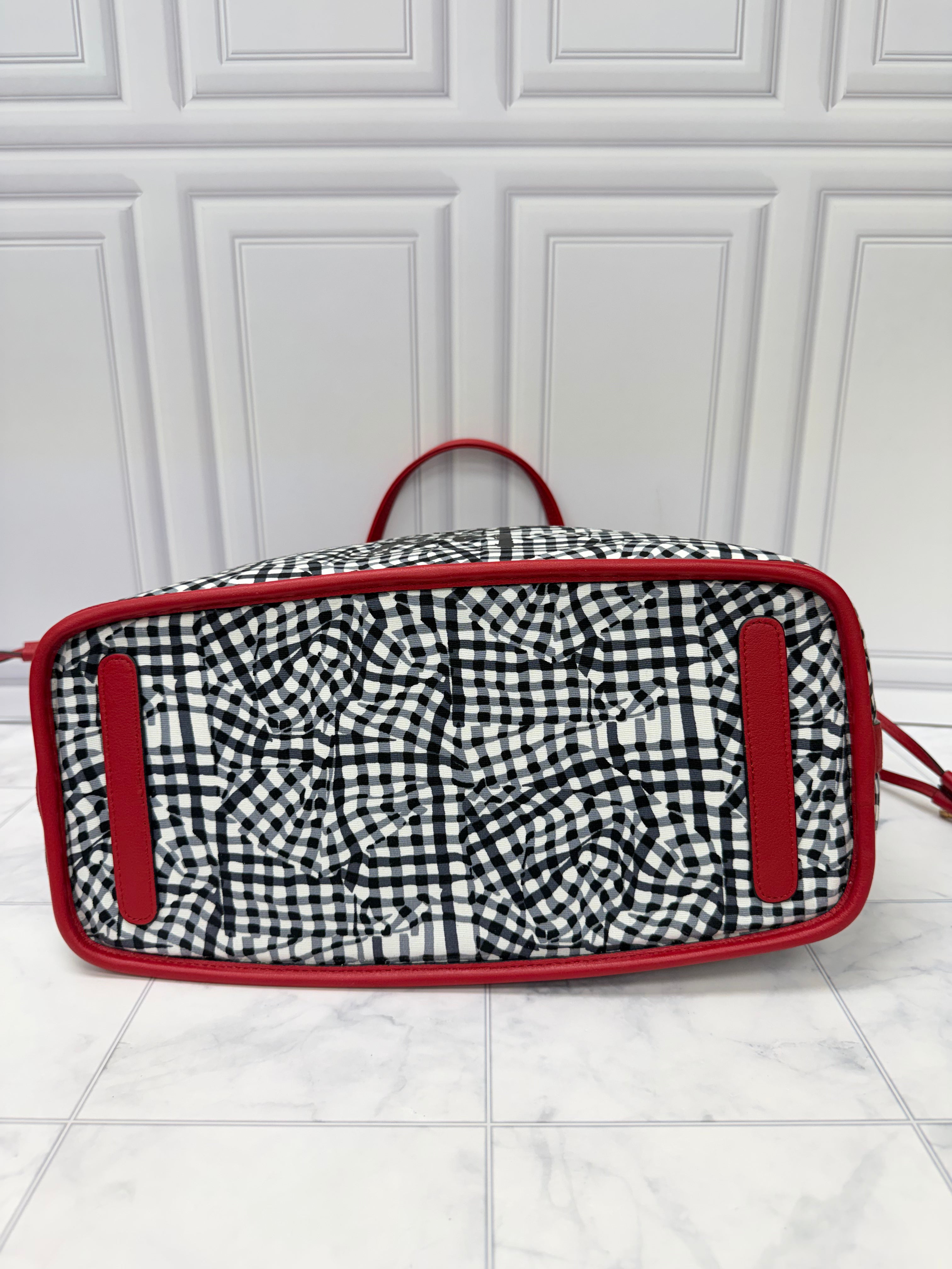 BRAND NEW - MCM Red Viseto Medium Reversible Tote Bag