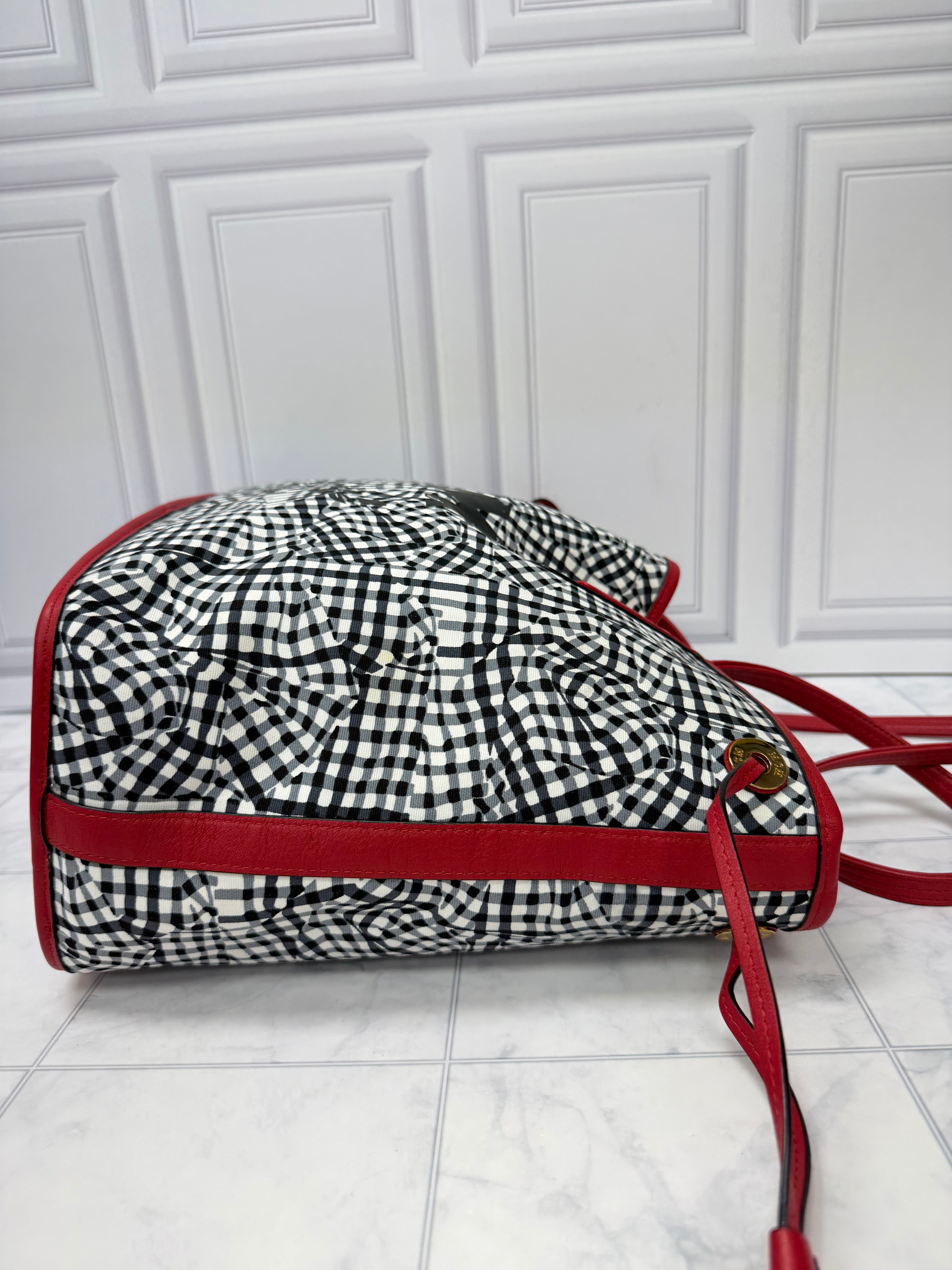 BRAND NEW - MCM Red Viseto Medium Reversible Tote Bag