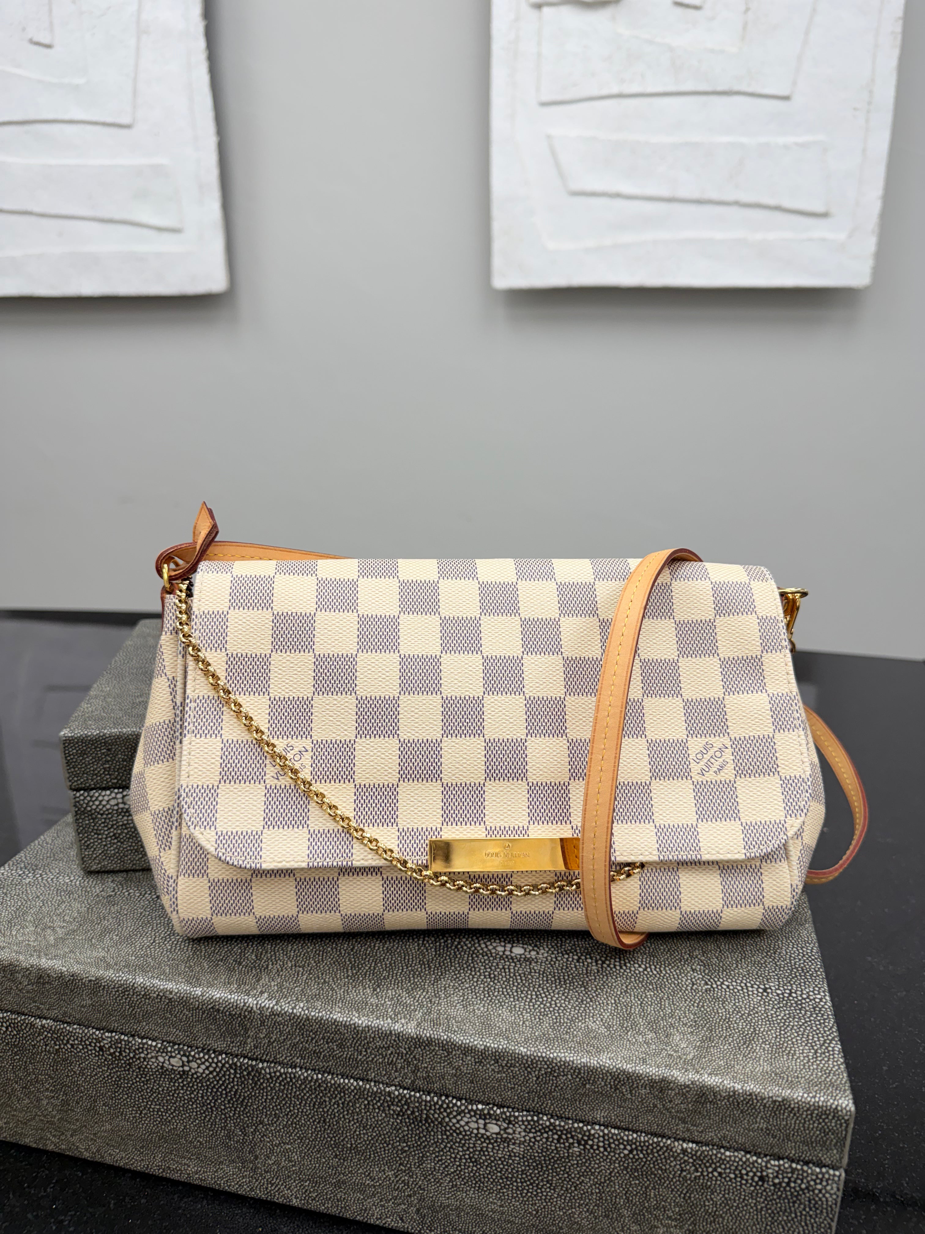 BRAND NEW - Louis Vuitton Damier Azur Favorite Crossbody Bag