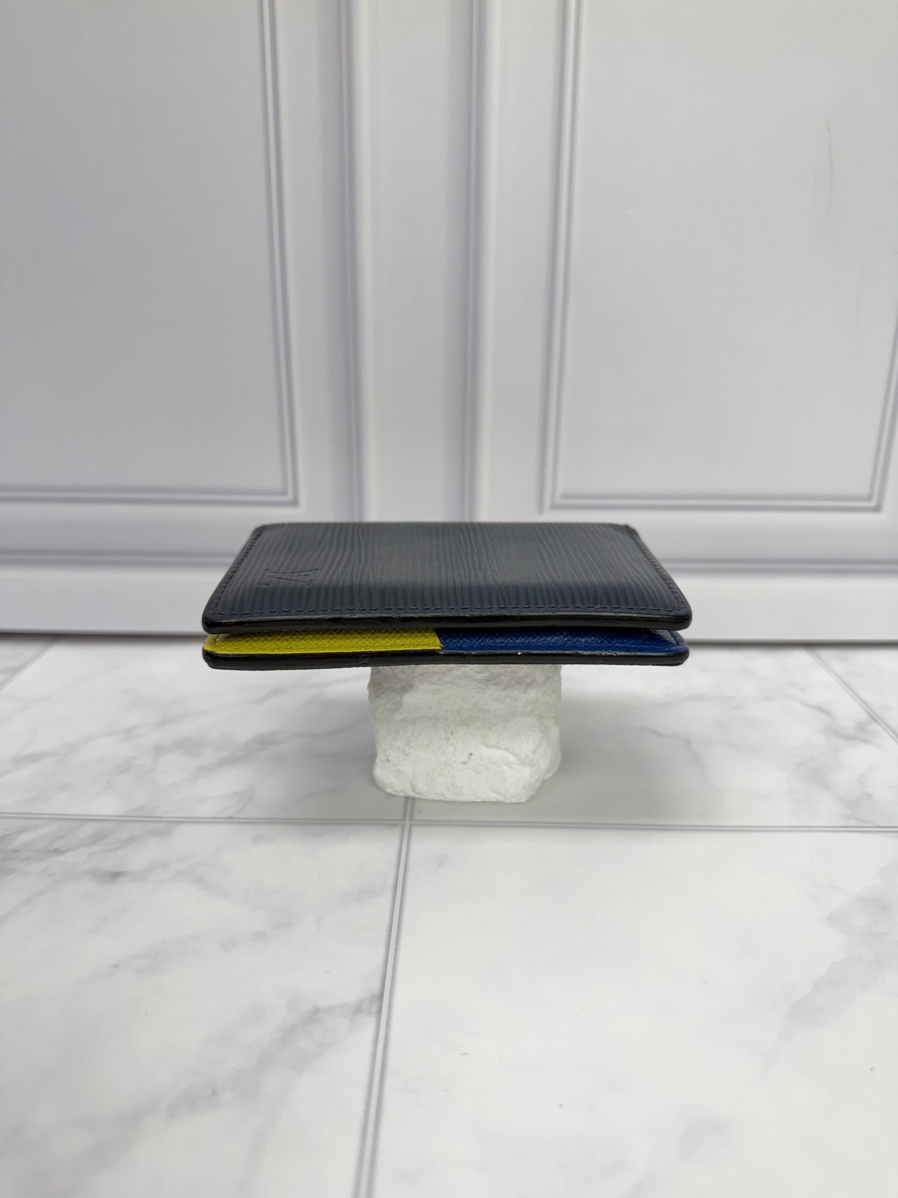 Louis Vuitton Navy Blue Epi Leather Pocket Organizer