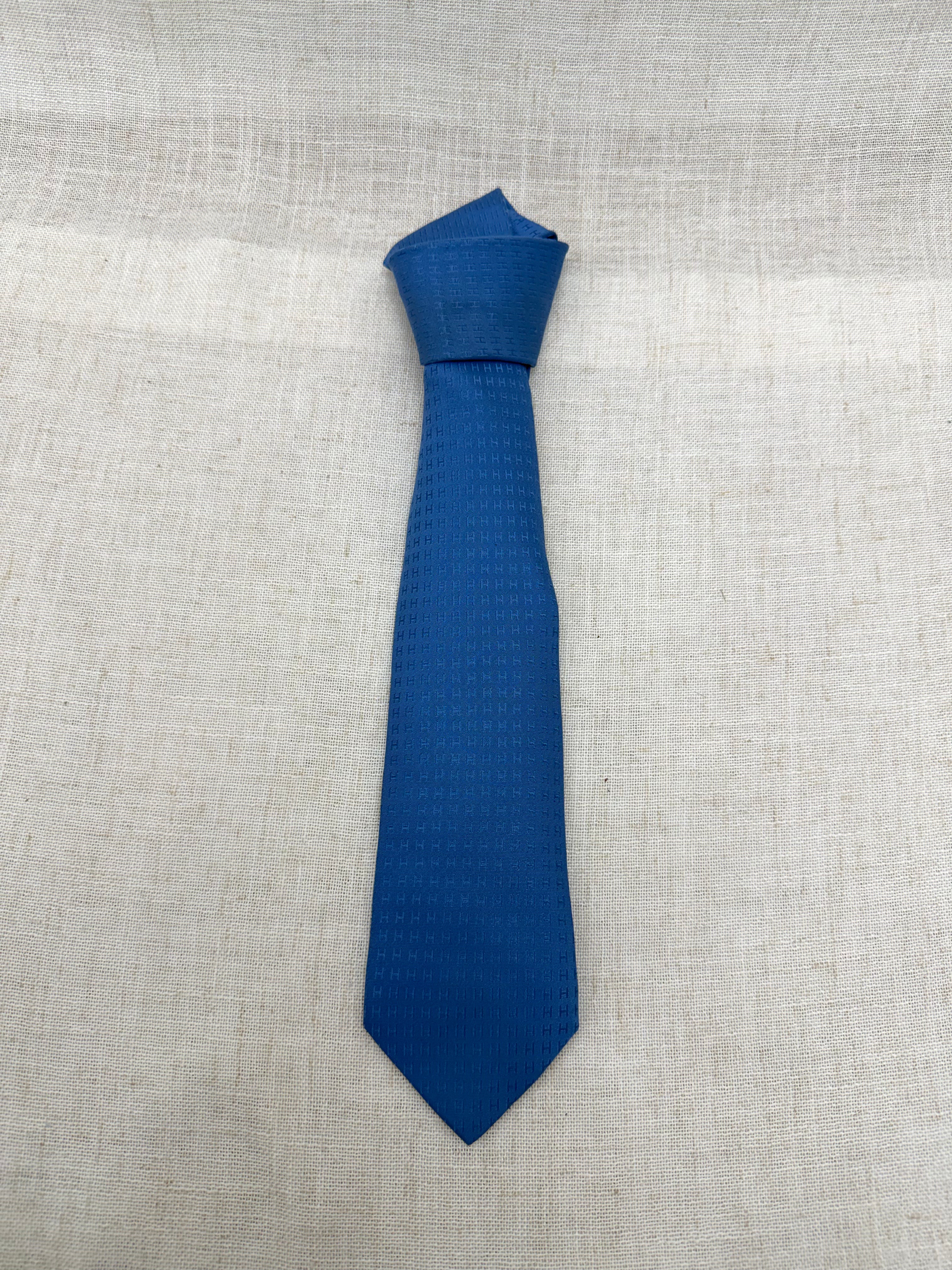 Hermes Micro H Silk Tie