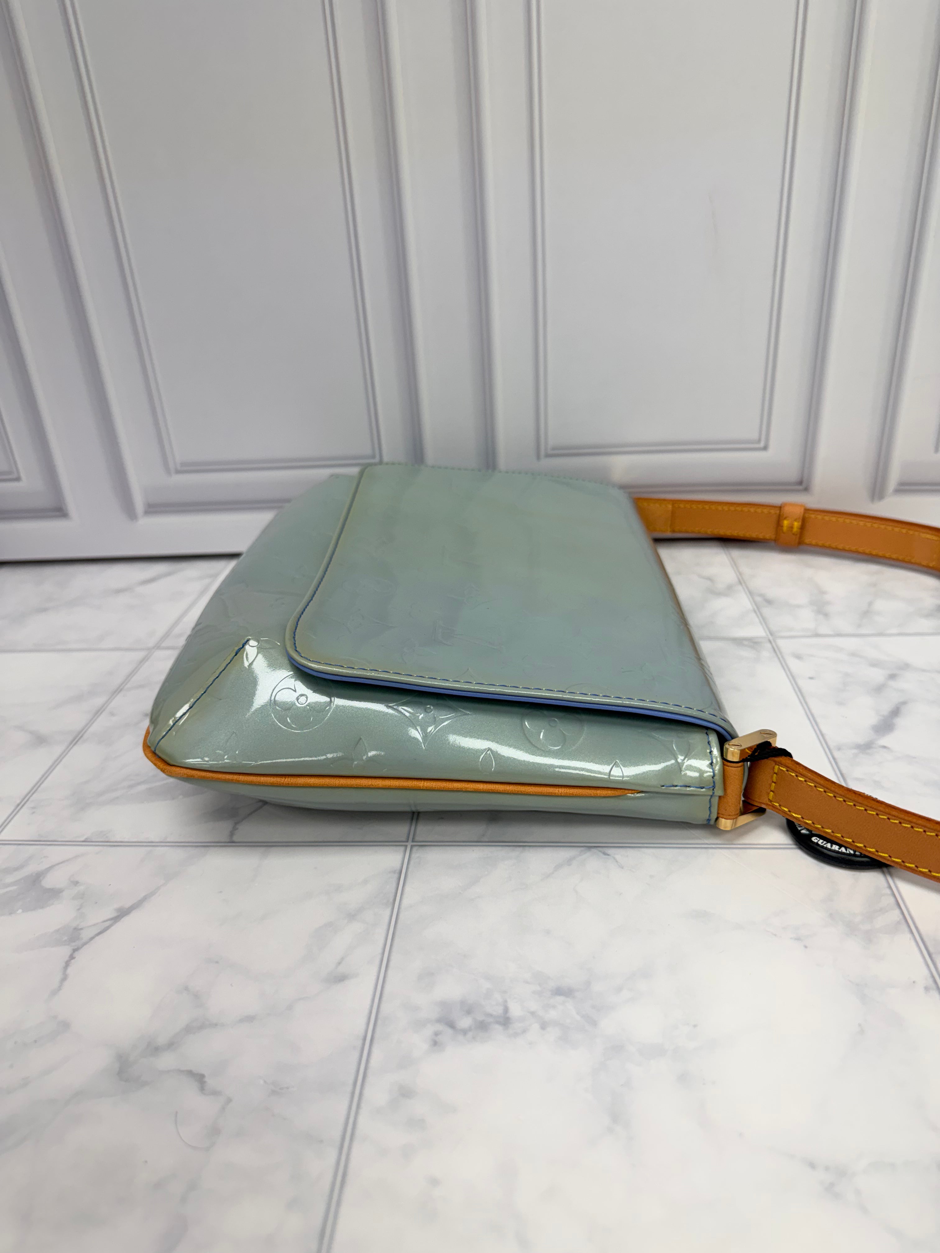 Louis Vuitton Monogram Blue Vernis Leather Thompson Street Shoulder Bag