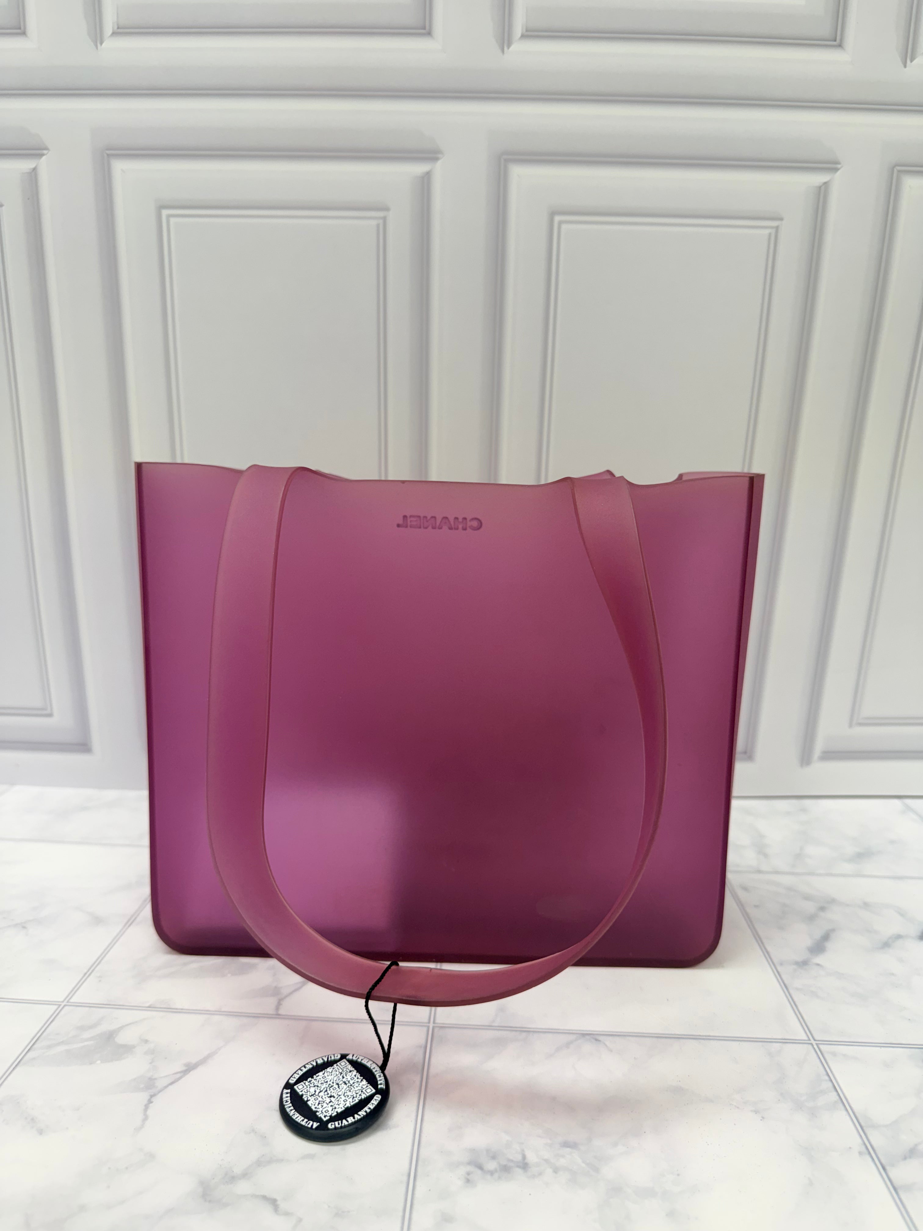 Chanel Purple Jelly Tote Bag