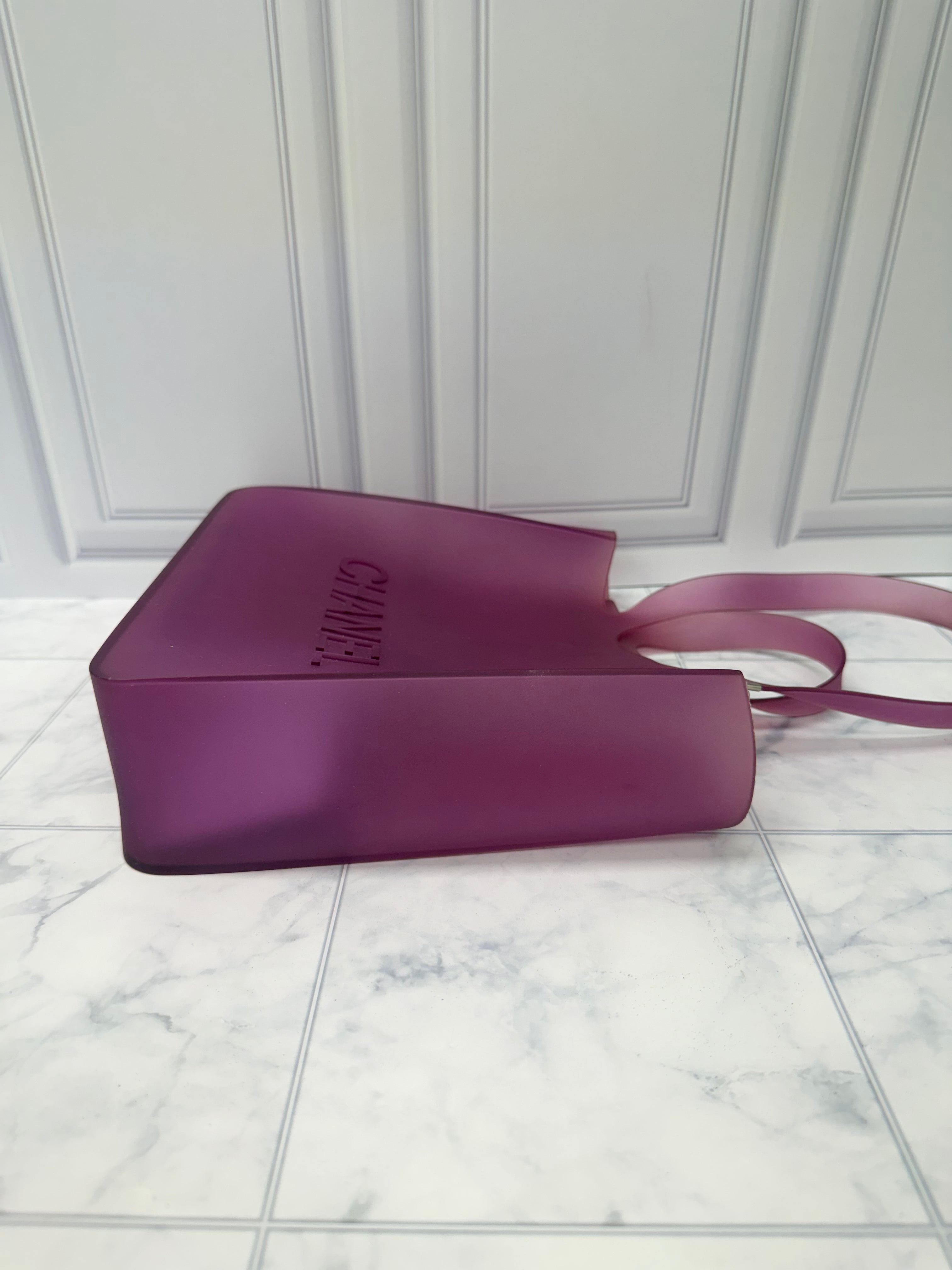 Chanel Purple Jelly Tote Bag