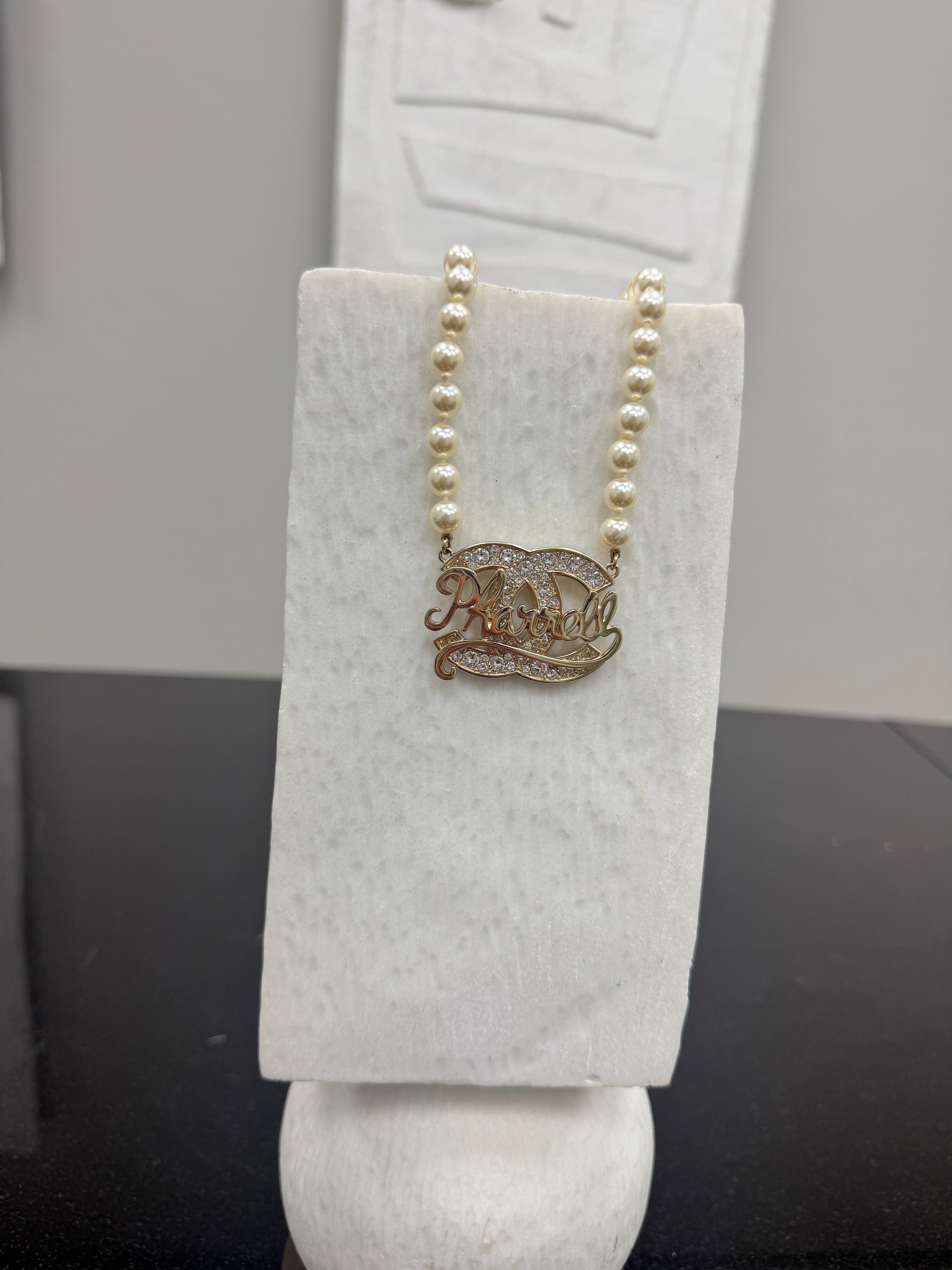 Chanel x Pharrell Williams Gold Pearl Necklace