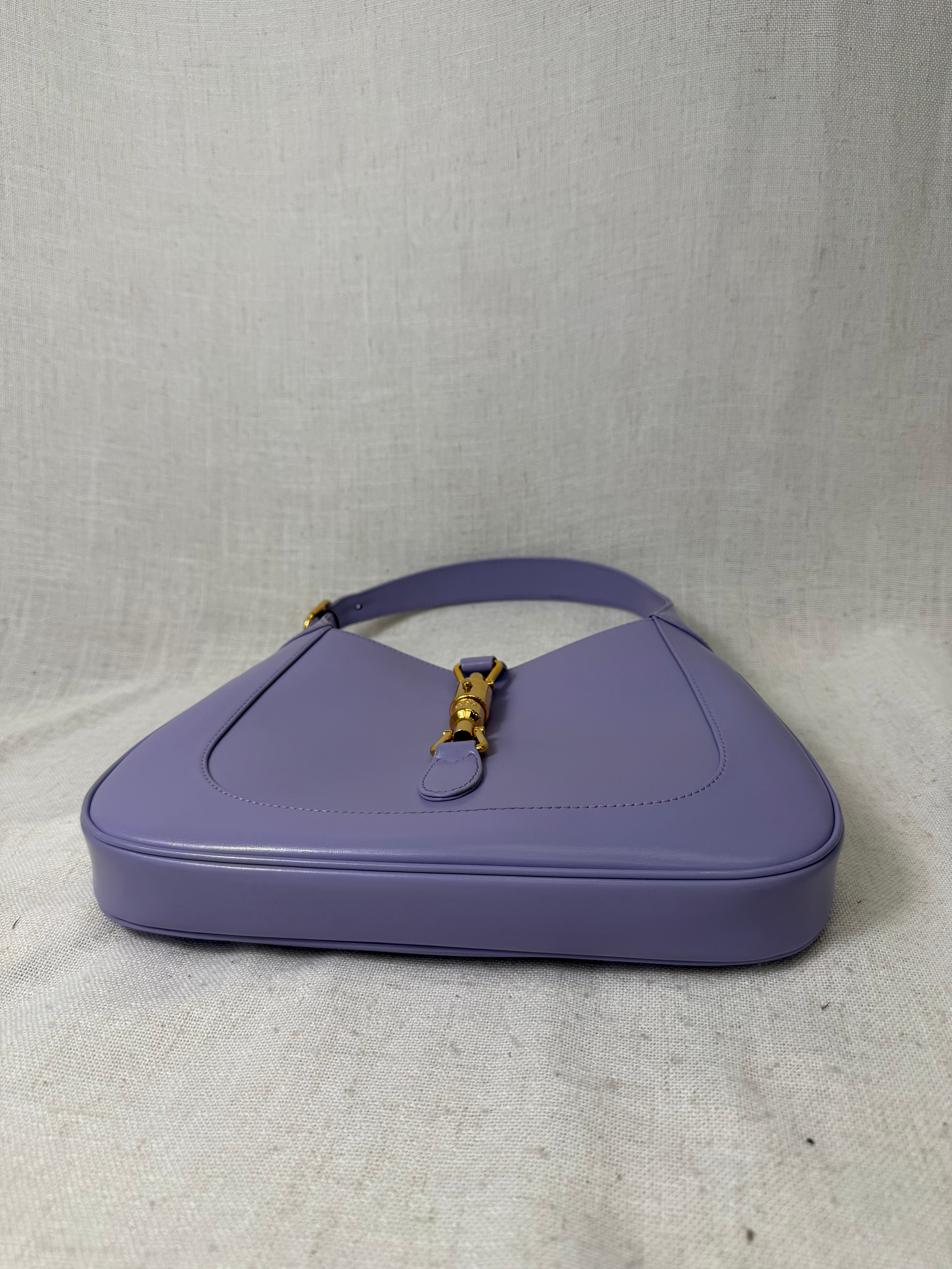 Gucci Purple Leather Jackie 1961 Shoulder Bag