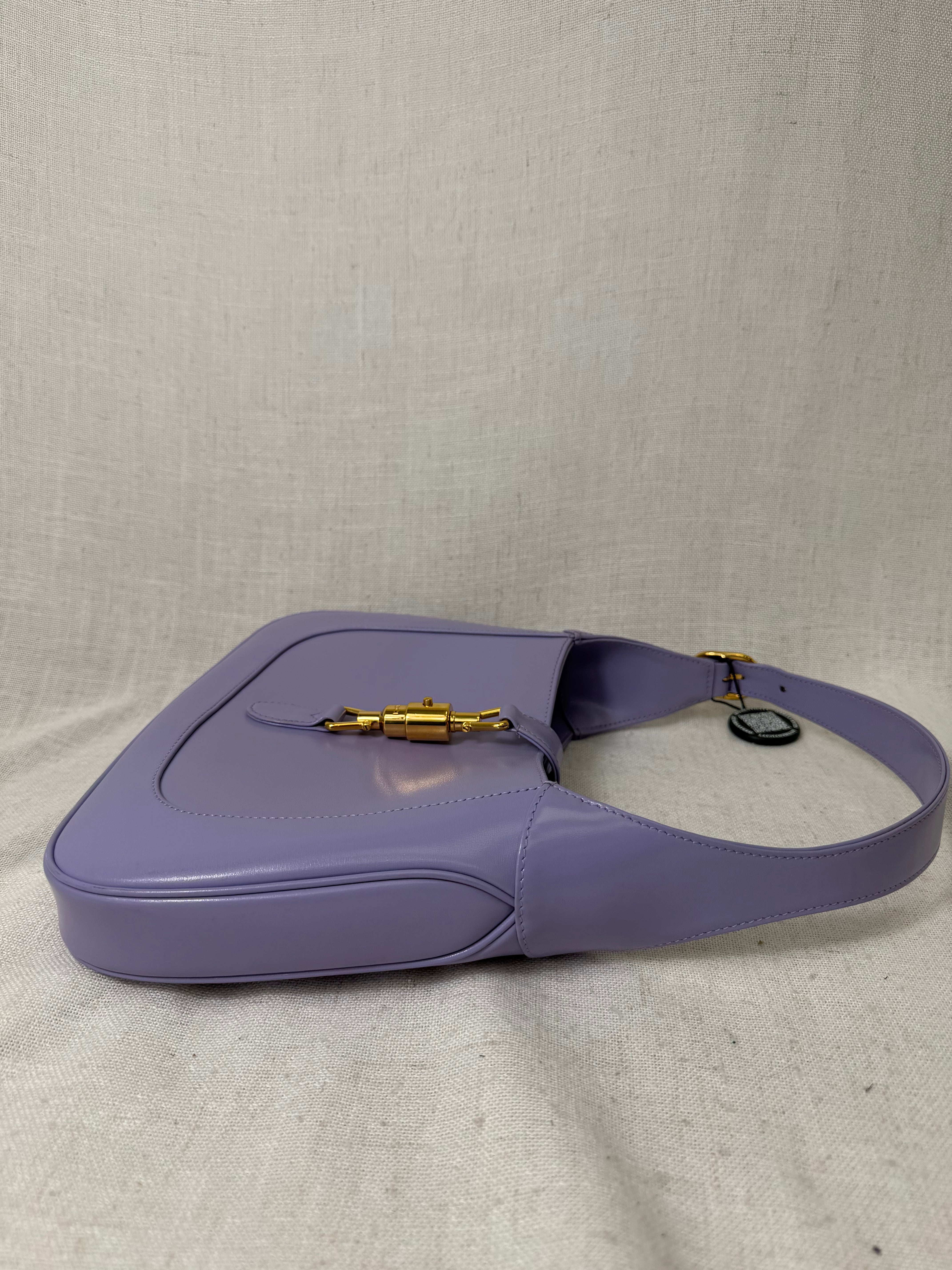 Gucci Purple Leather Jackie 1961 Shoulder Bag