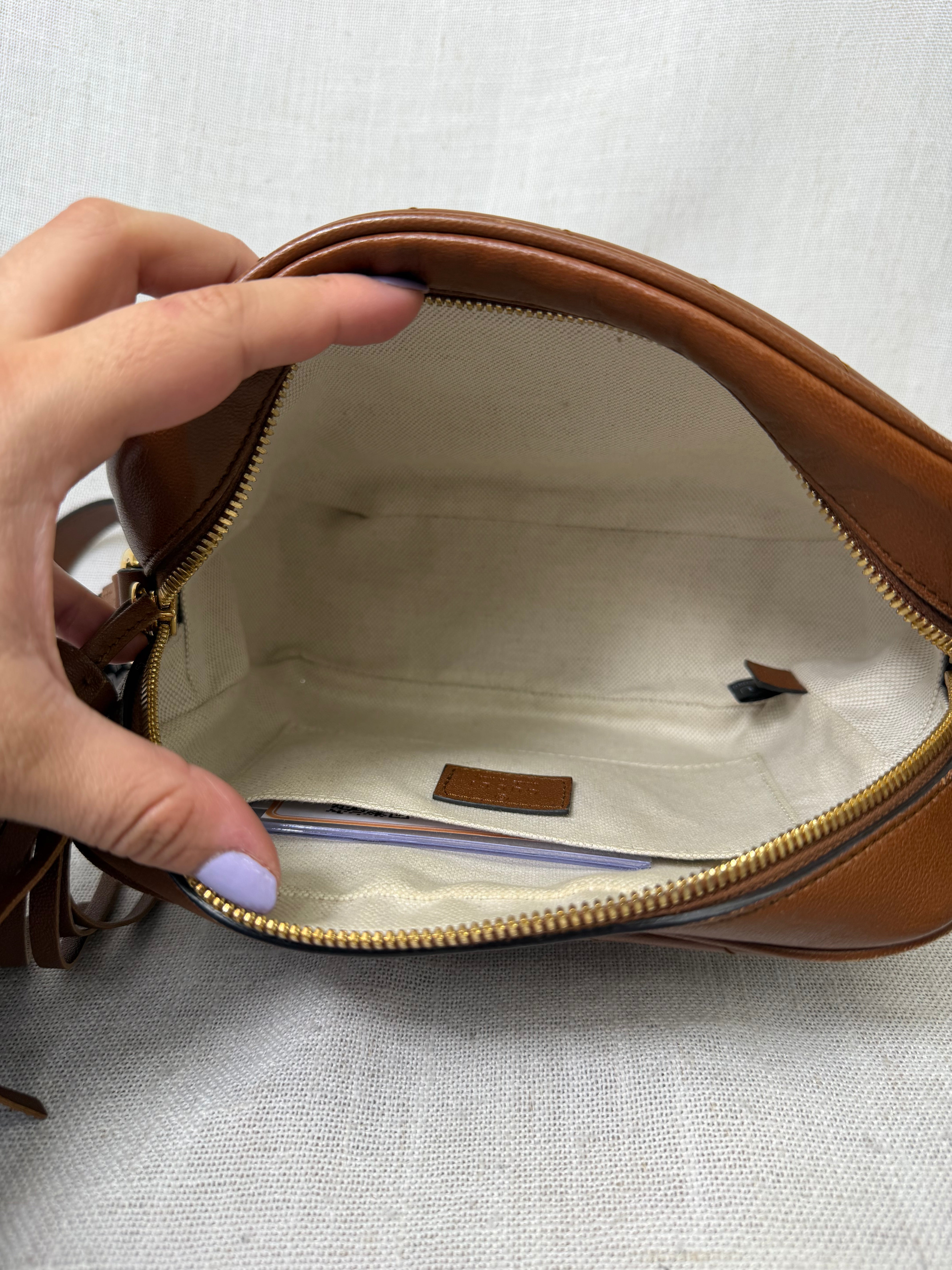 Gucci Brown Leather Blondie Crossbody Bag