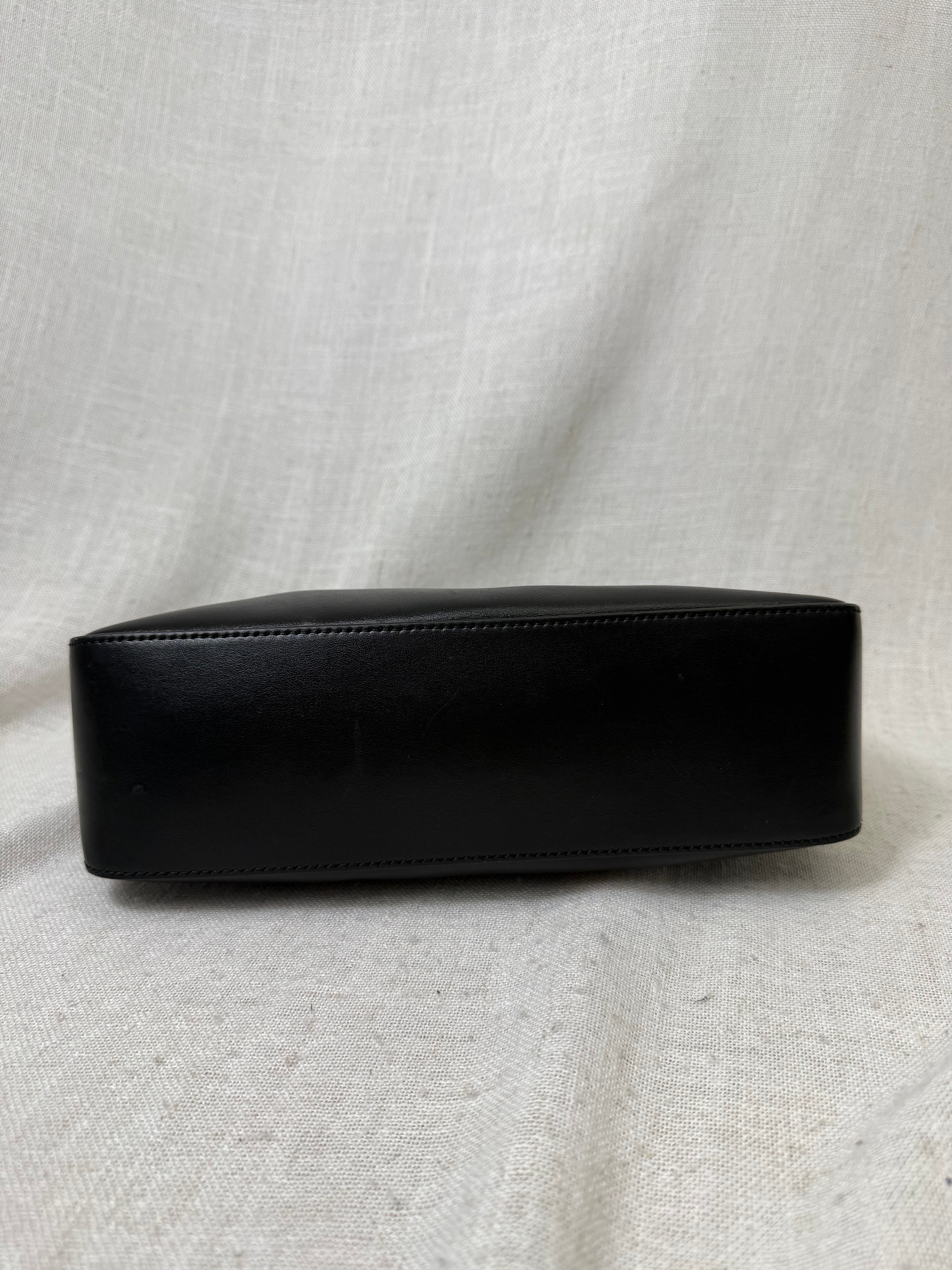 Givenchy Black Calfskin Leather Moon Cut Out Handbag