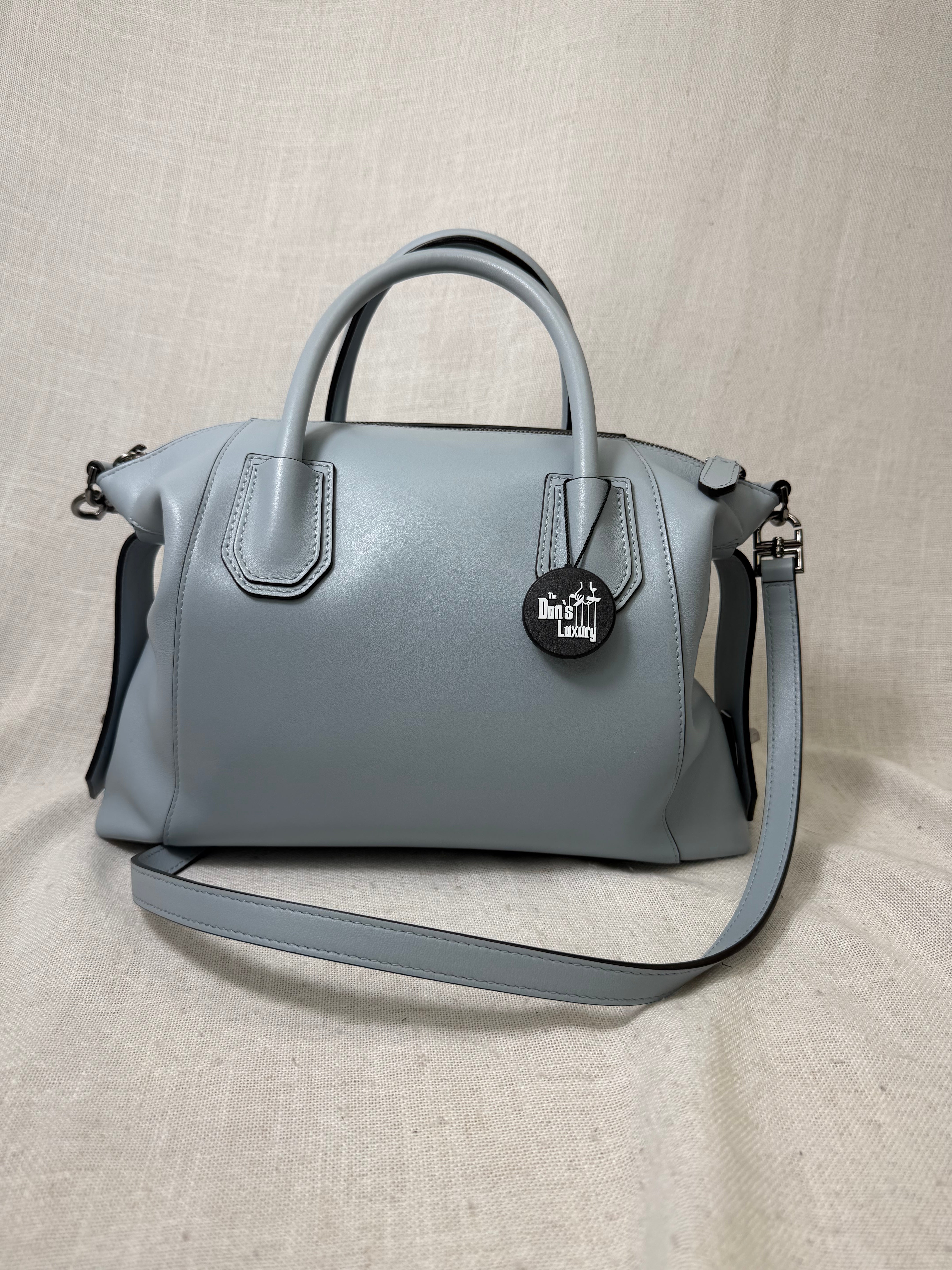 Givenchy Ice Blue Leather Small Antigona Soft Handbag