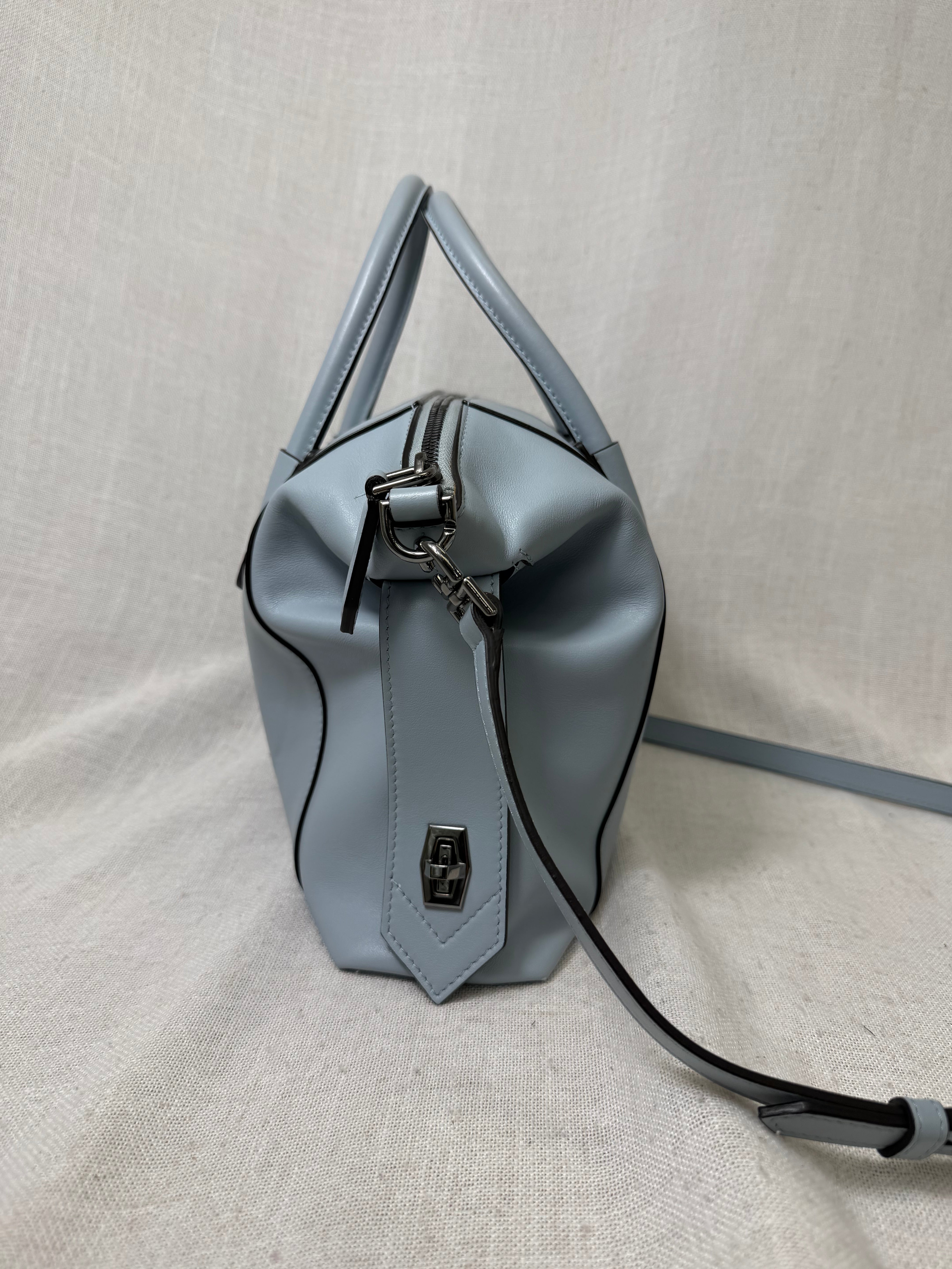 Givenchy Ice Blue Leather Small Antigona Soft Handbag