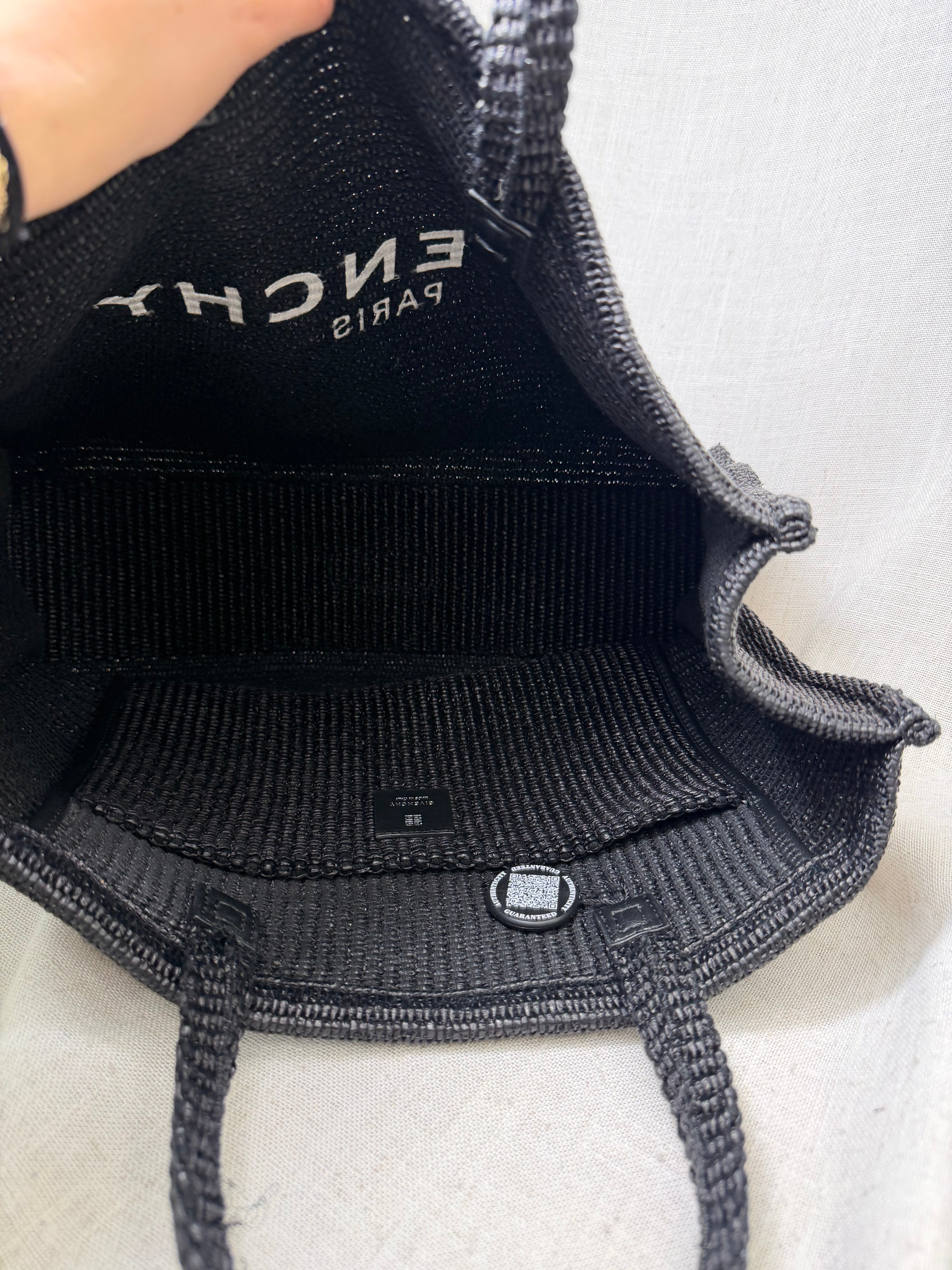 Givenchy Black Raffia G-Tote Medium Tote Bag