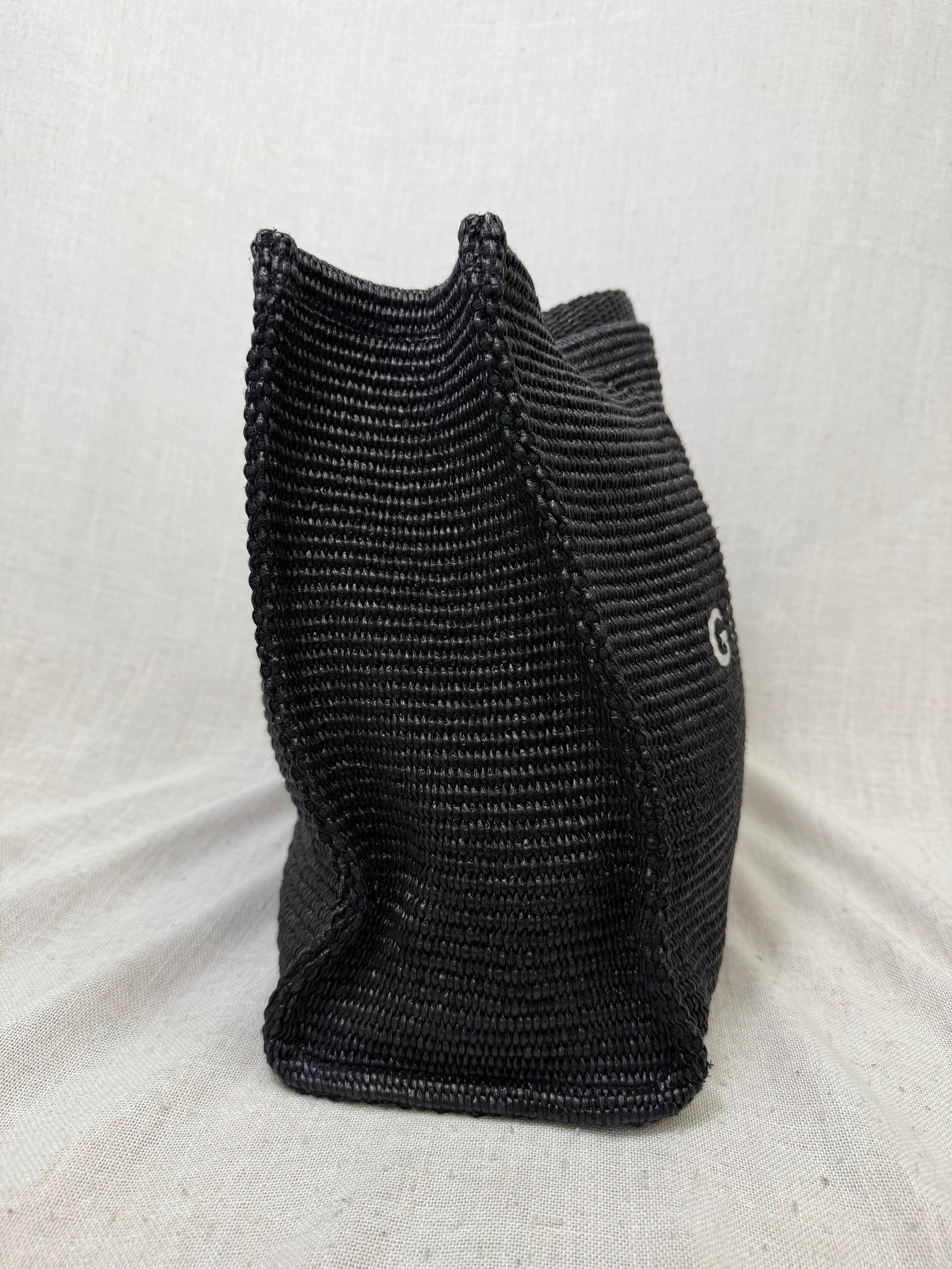 Givenchy Black Raffia G-Tote Medium Tote Bag