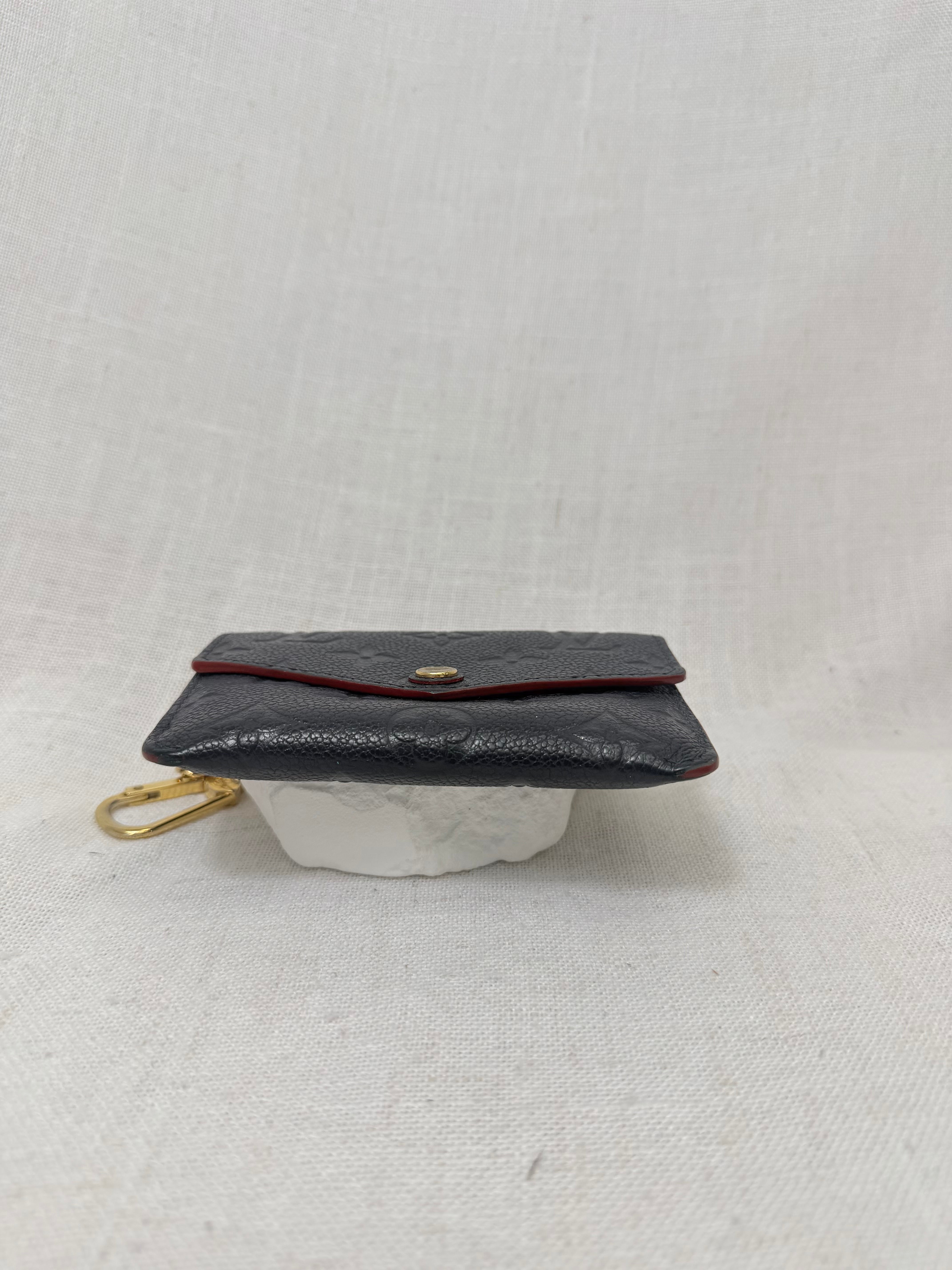 Louis Vuitton Navy Blue Empreinte Leather Key Pouch