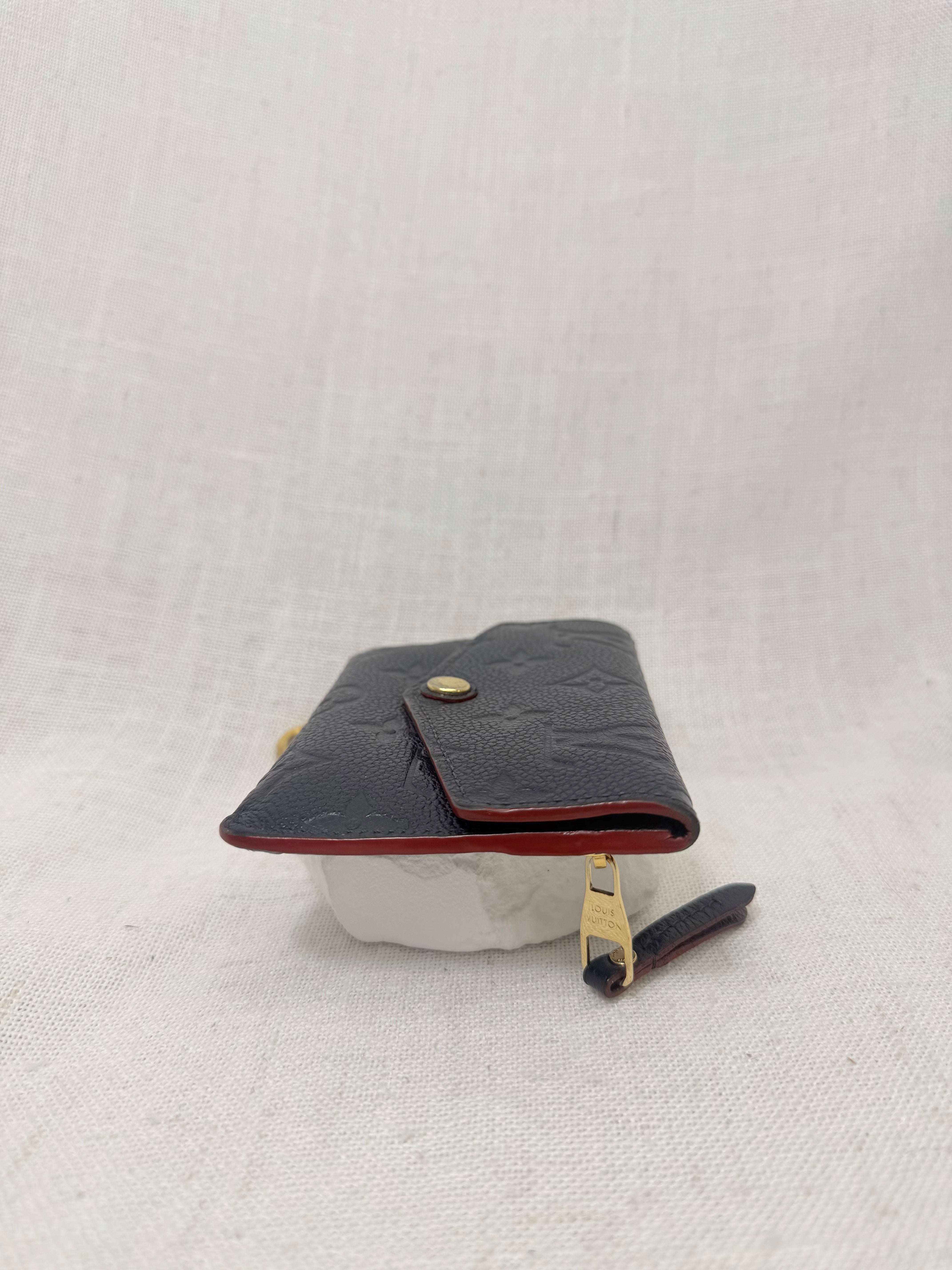 Louis Vuitton Navy Blue Empreinte Leather Key Pouch