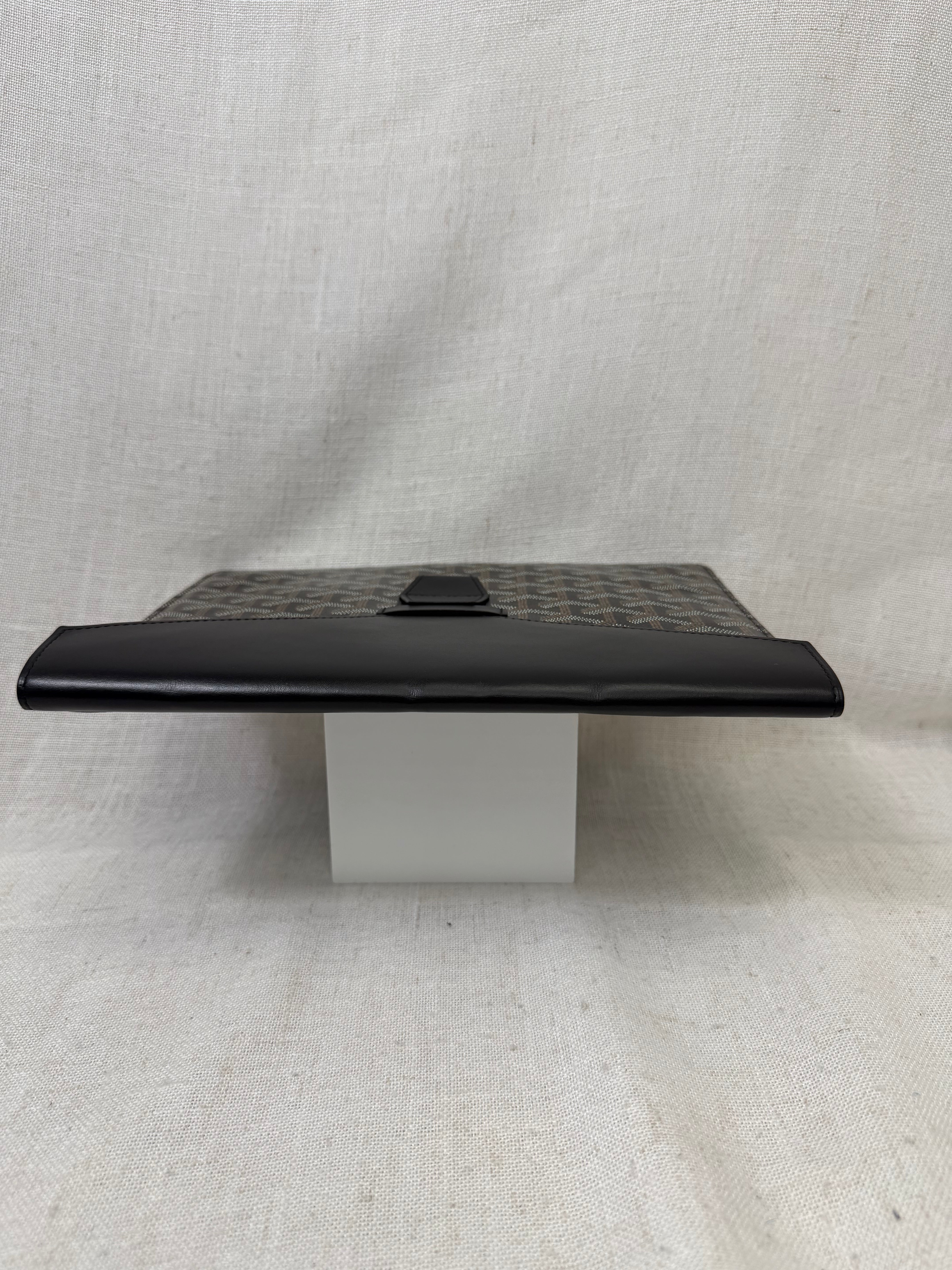 Goyard Black Goyardine Leather Commando Envelope