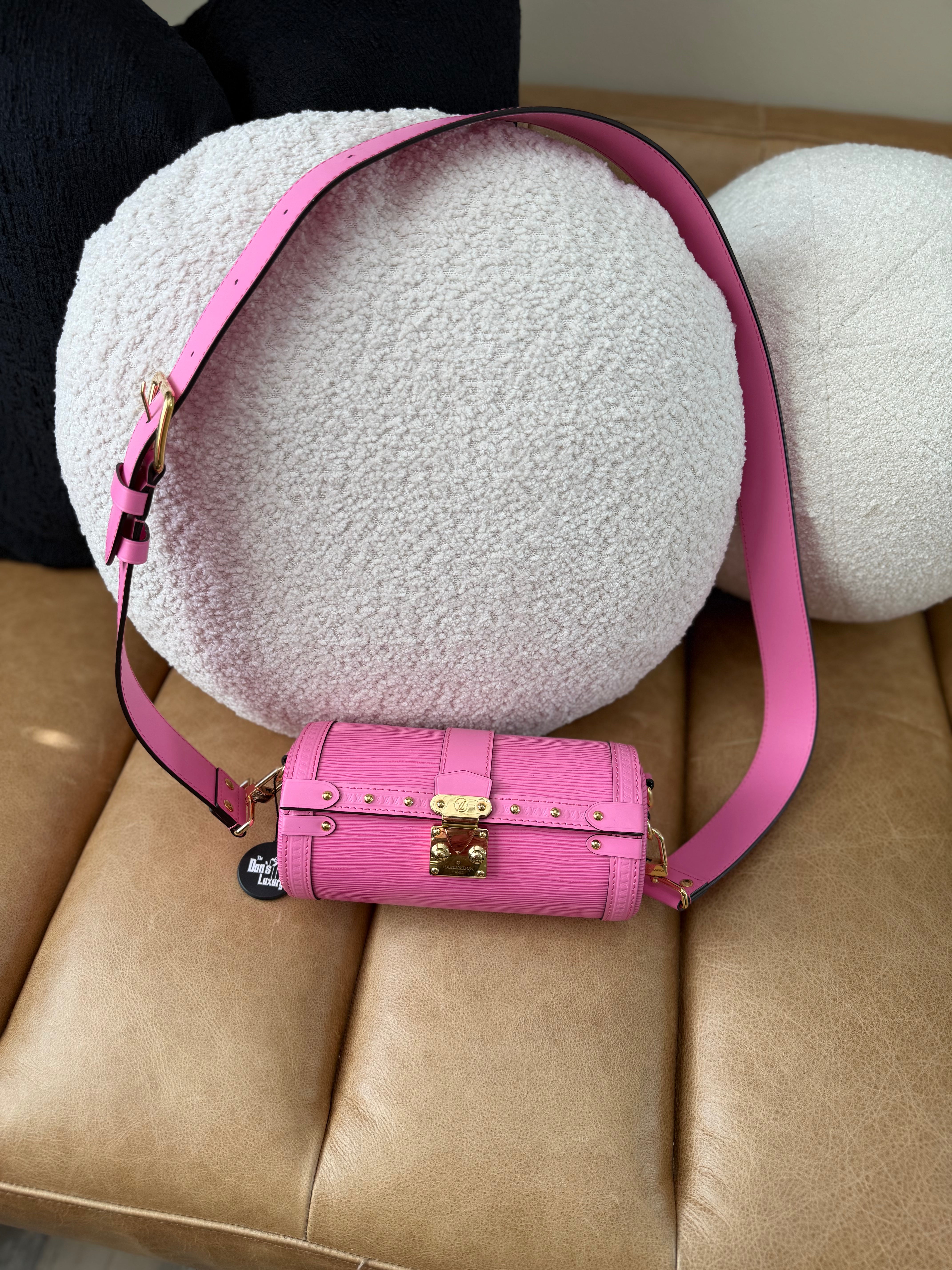 LIKE NEW- Louis Vuitton Bubblegum Epi Leather Papillon Trunk Crossbody