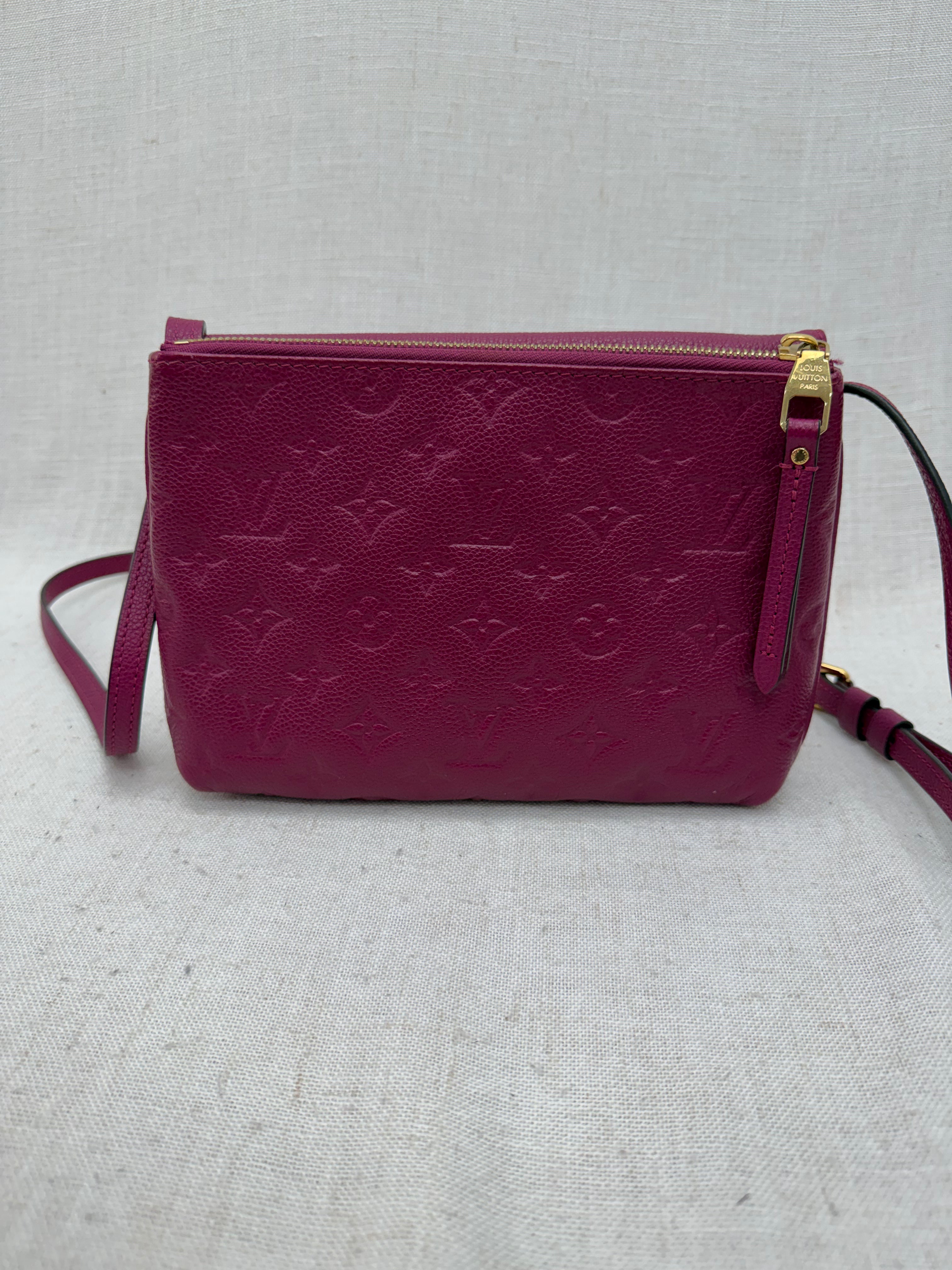 Louis Vuitton Grape Empreinte Leather Twice Crossbody