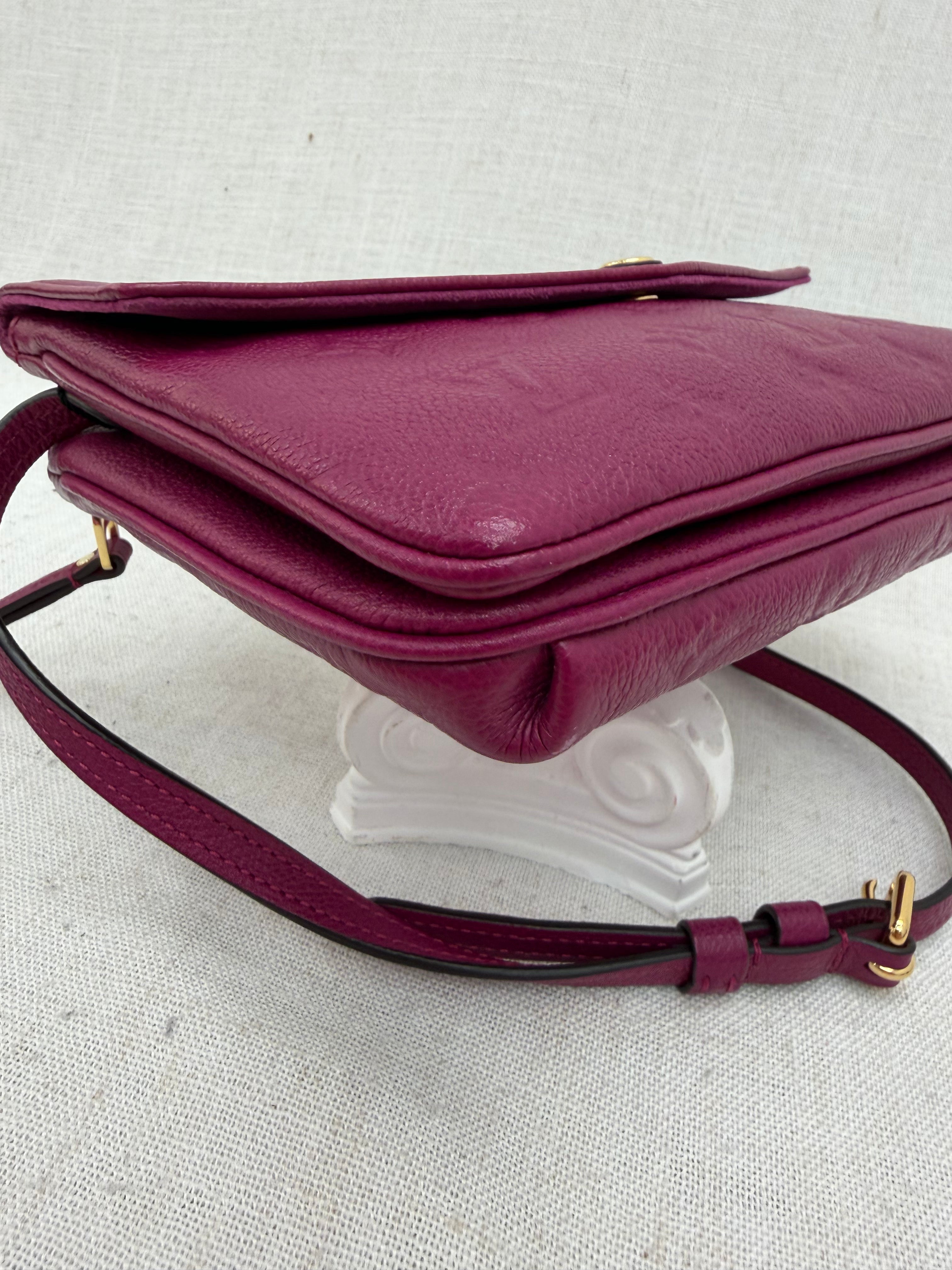 Louis Vuitton Grape Empreinte Leather Twice Crossbody