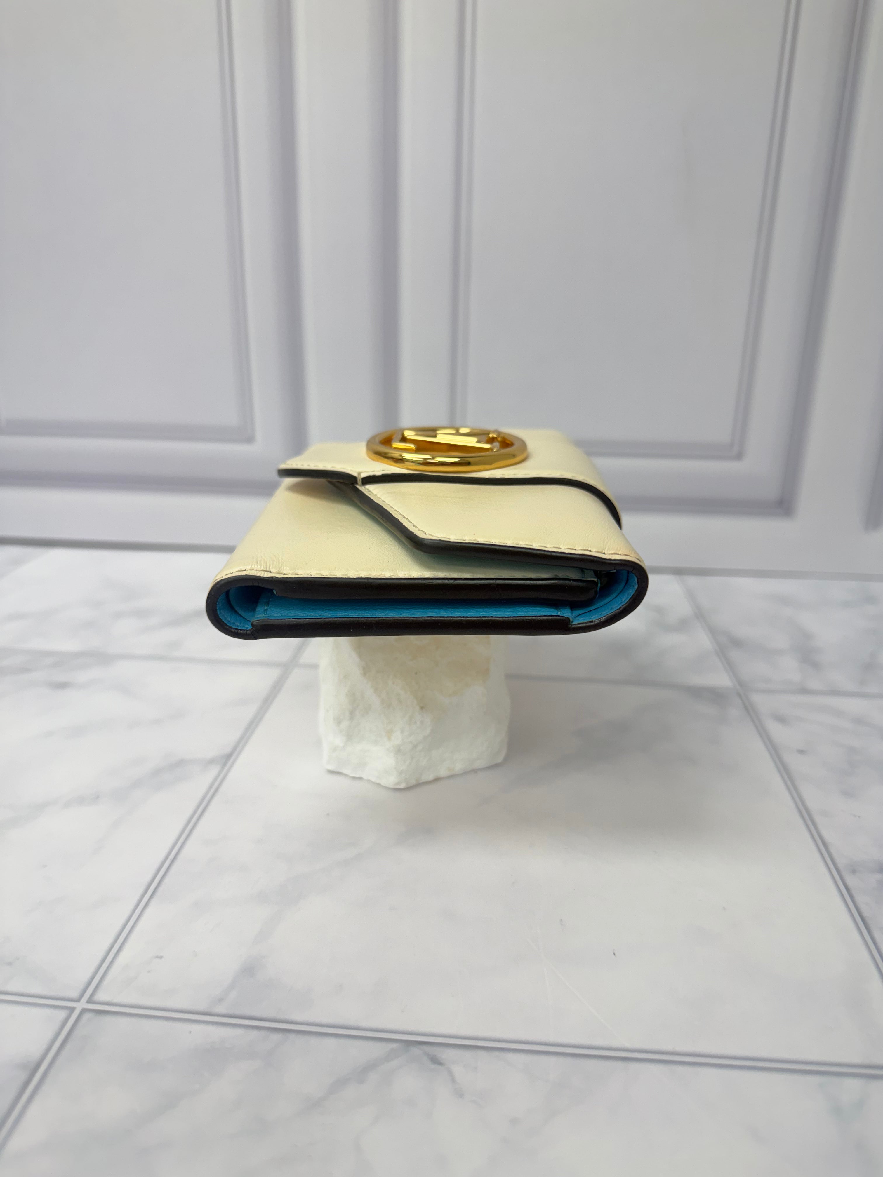 Louis Vuitton Monogram Ivory Leather Compact Wallet