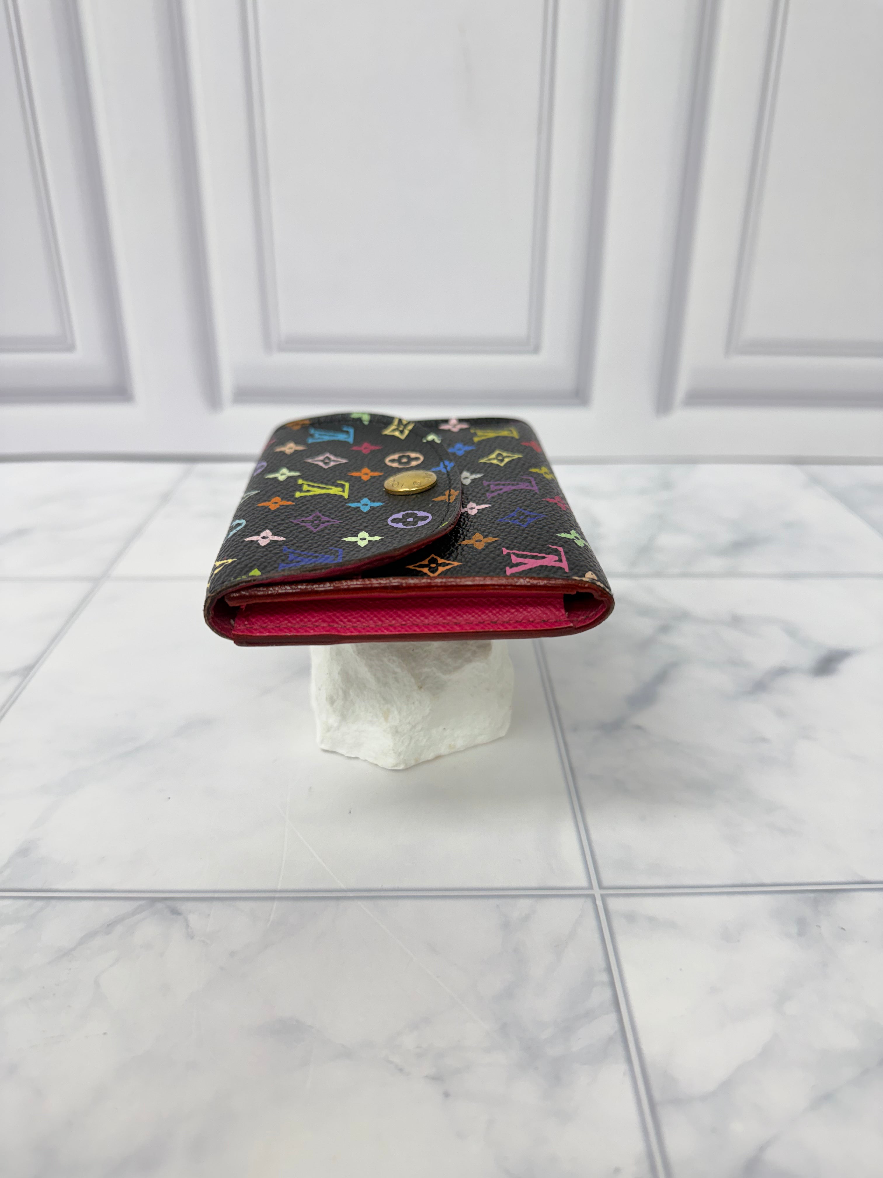 Louis Vuitton Black Multicolor Monogram Card Holder
