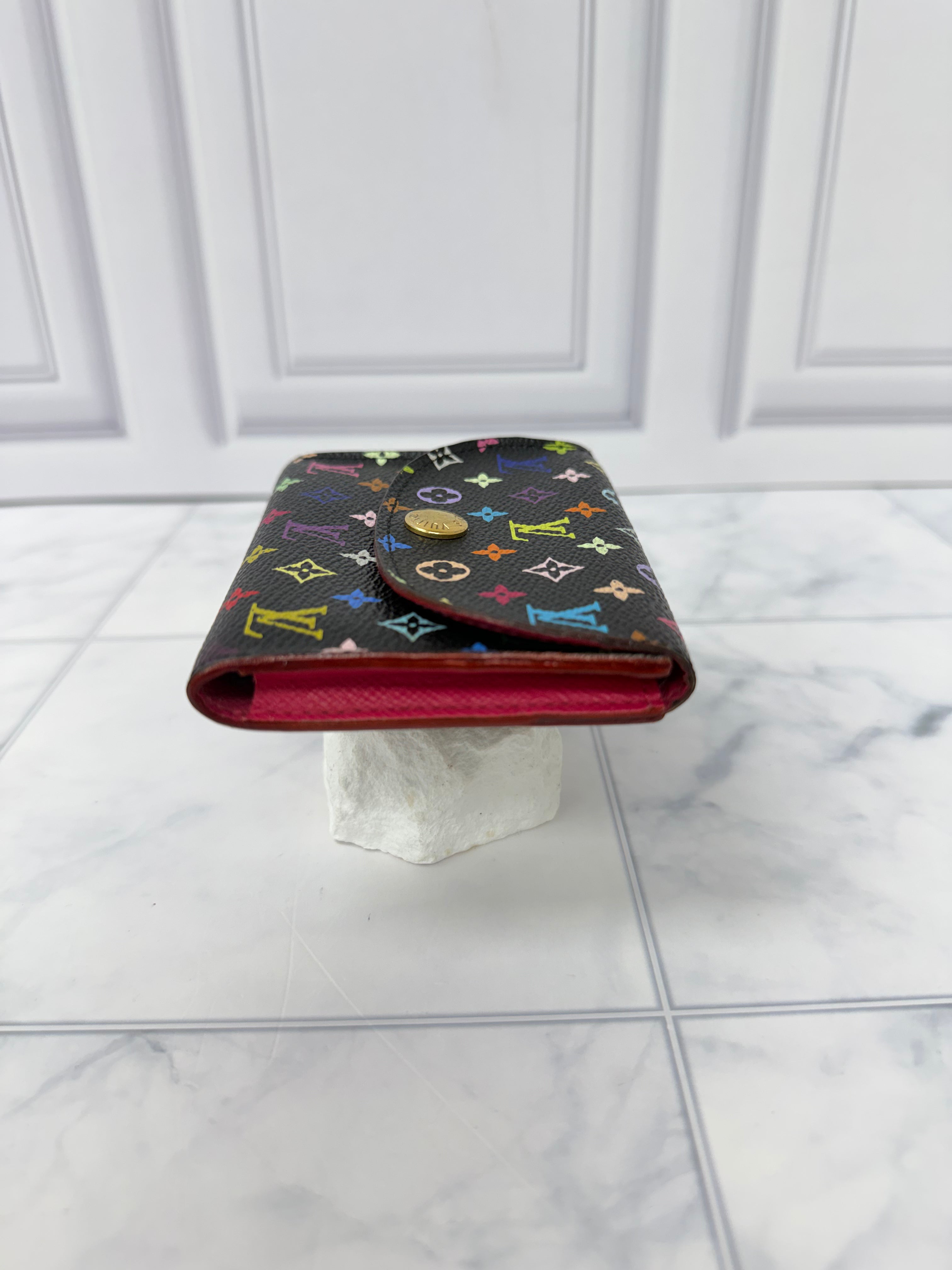 Louis Vuitton Black Multicolor Monogram Card Holder