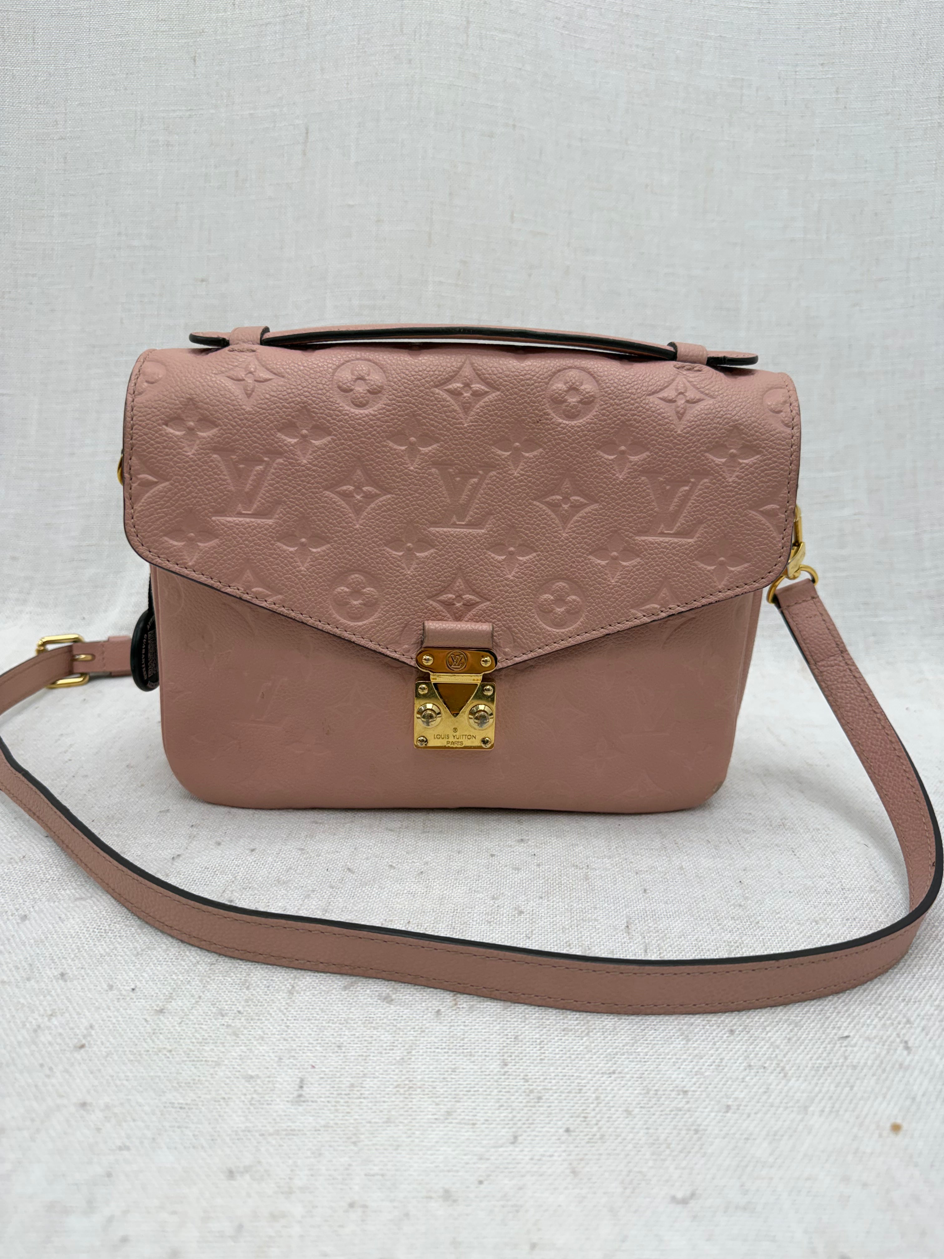 Louis Vuitton Pink Empreinte Pochette Metis