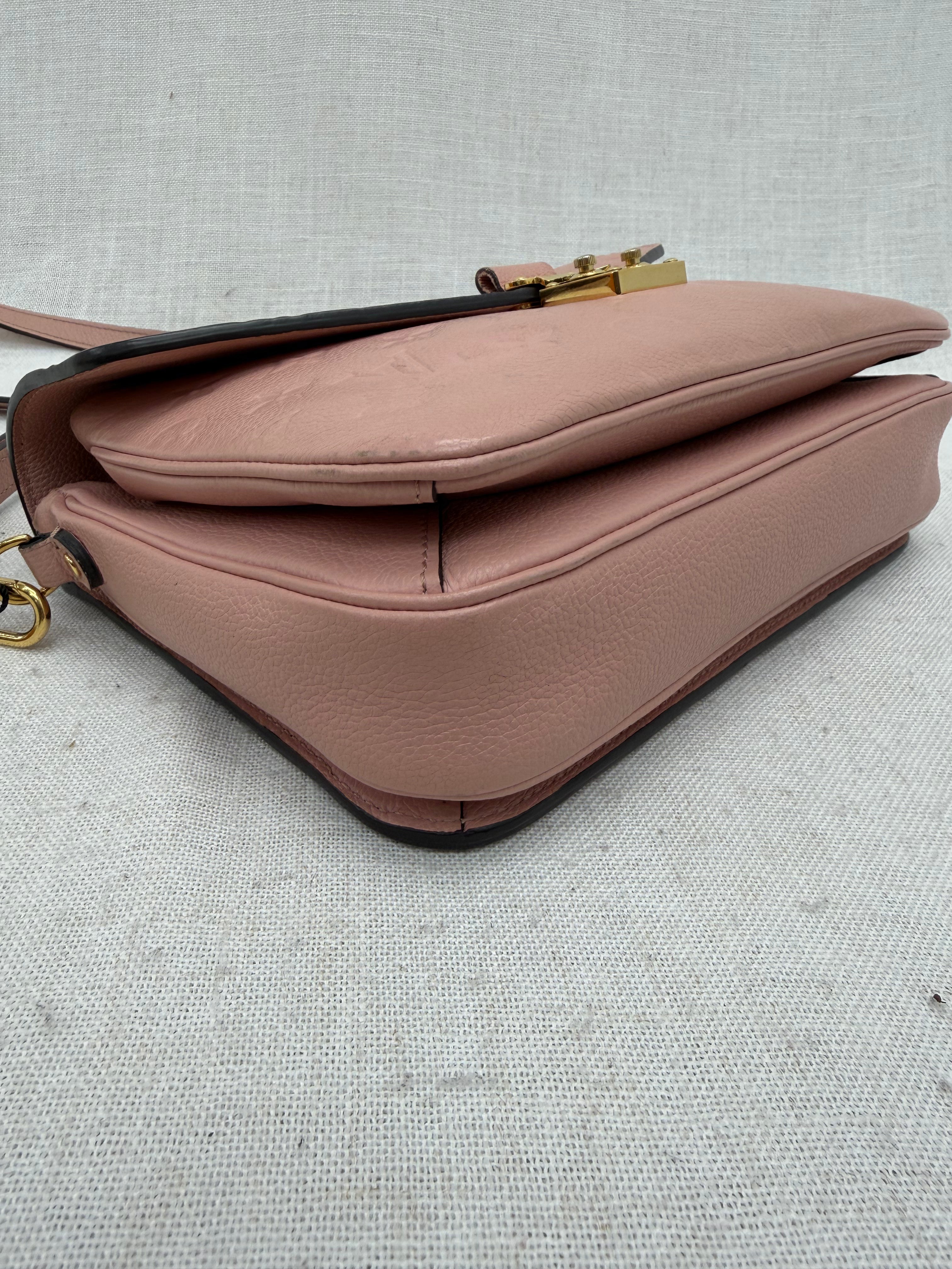 Louis Vuitton Pink Empreinte Pochette Metis