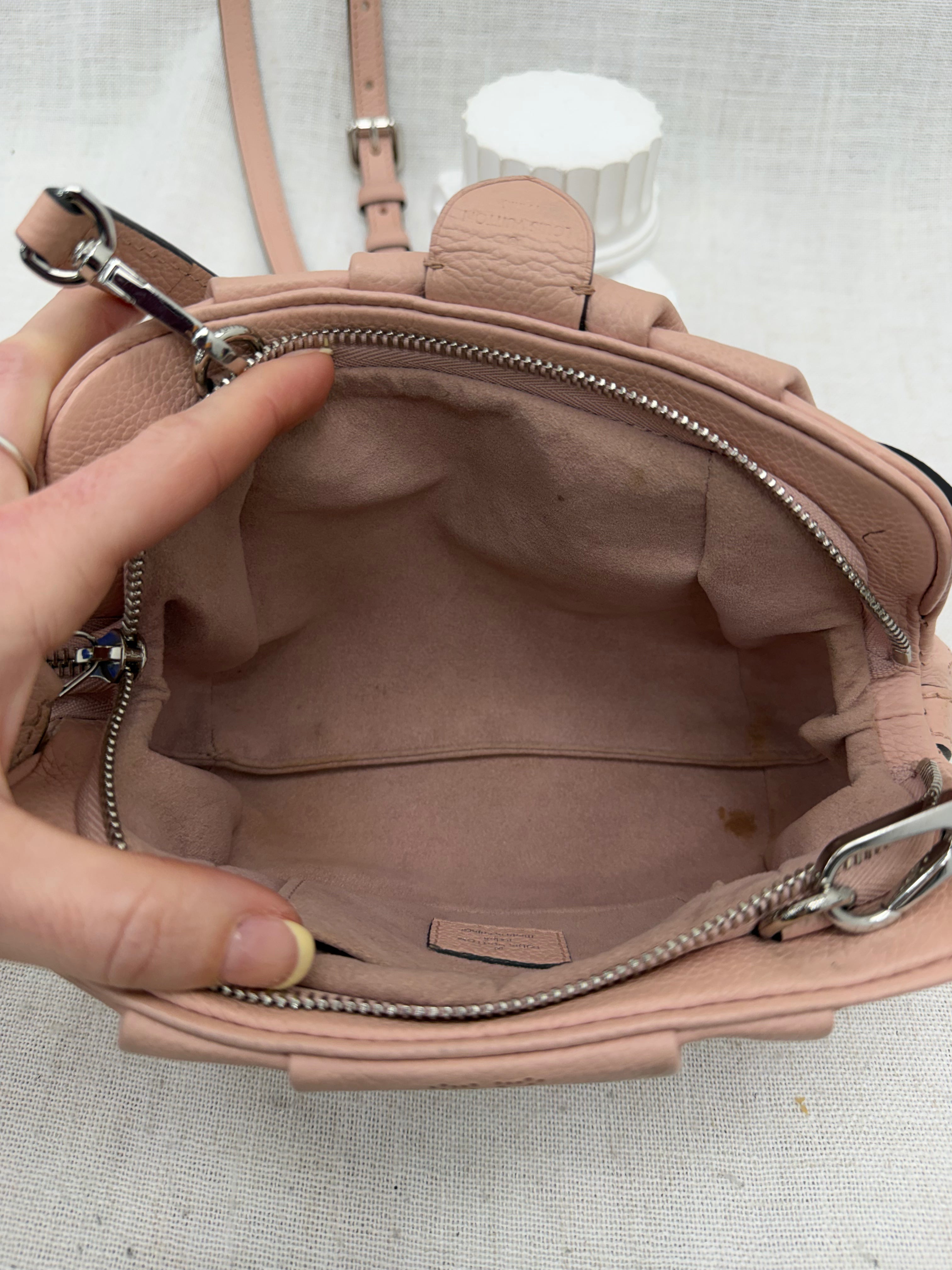 Louis Vuitton Dusty Rose Mahina Leather Scala Crossbody