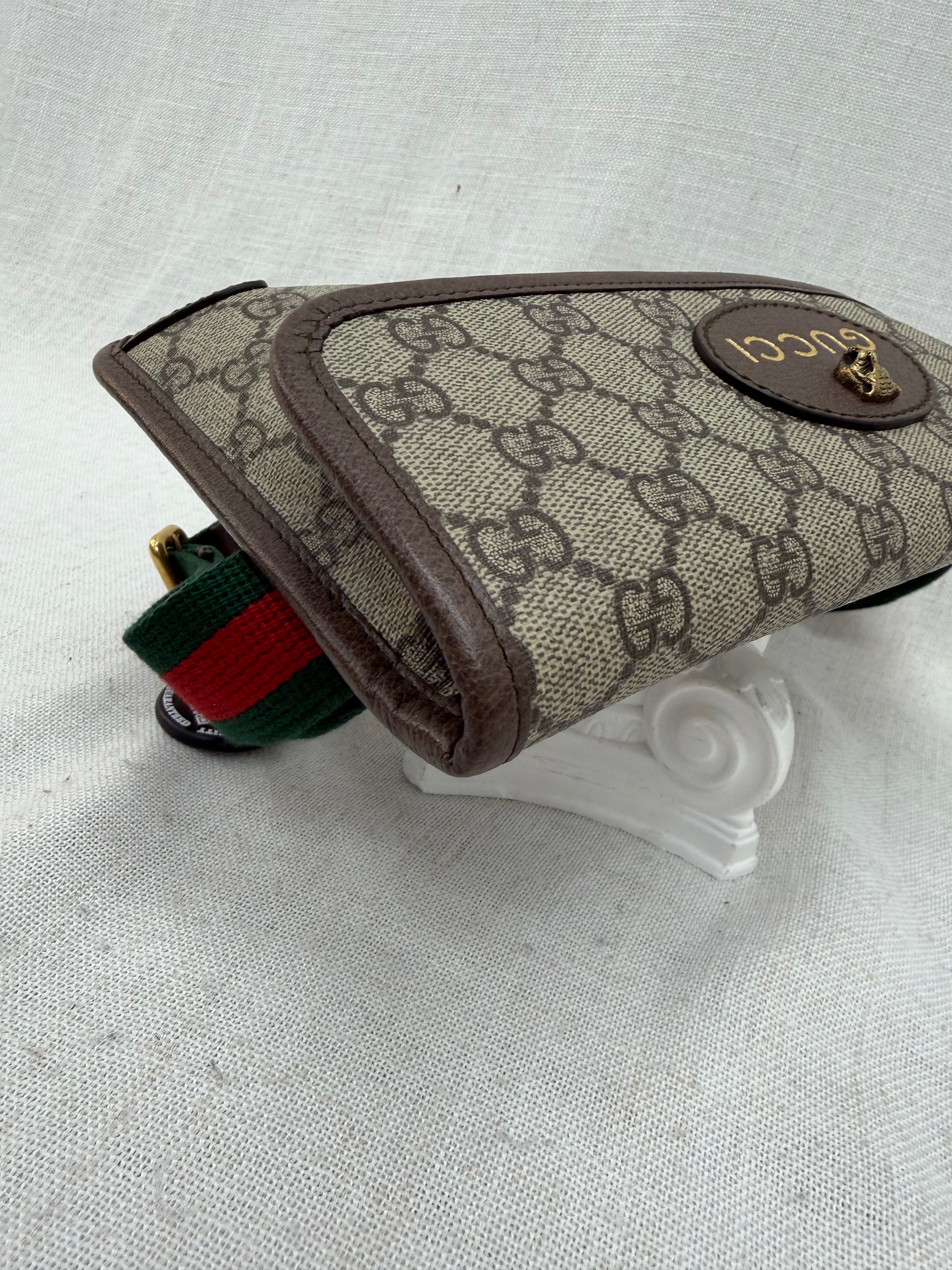 Gucci GG Supreme Coated Canvas Tiger Bumbag