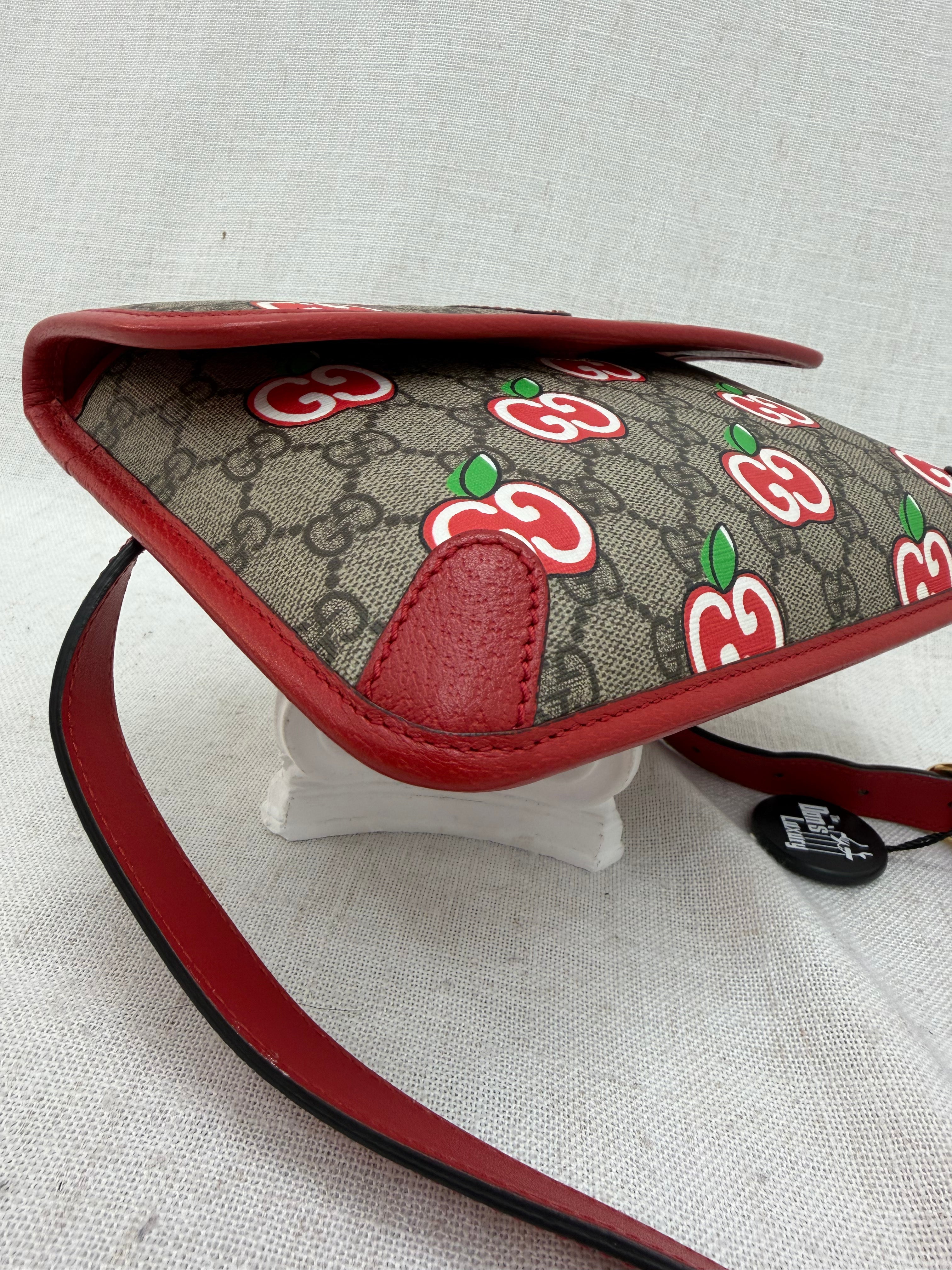 Gucci Red Apple Supreme Marmont Bumbag
