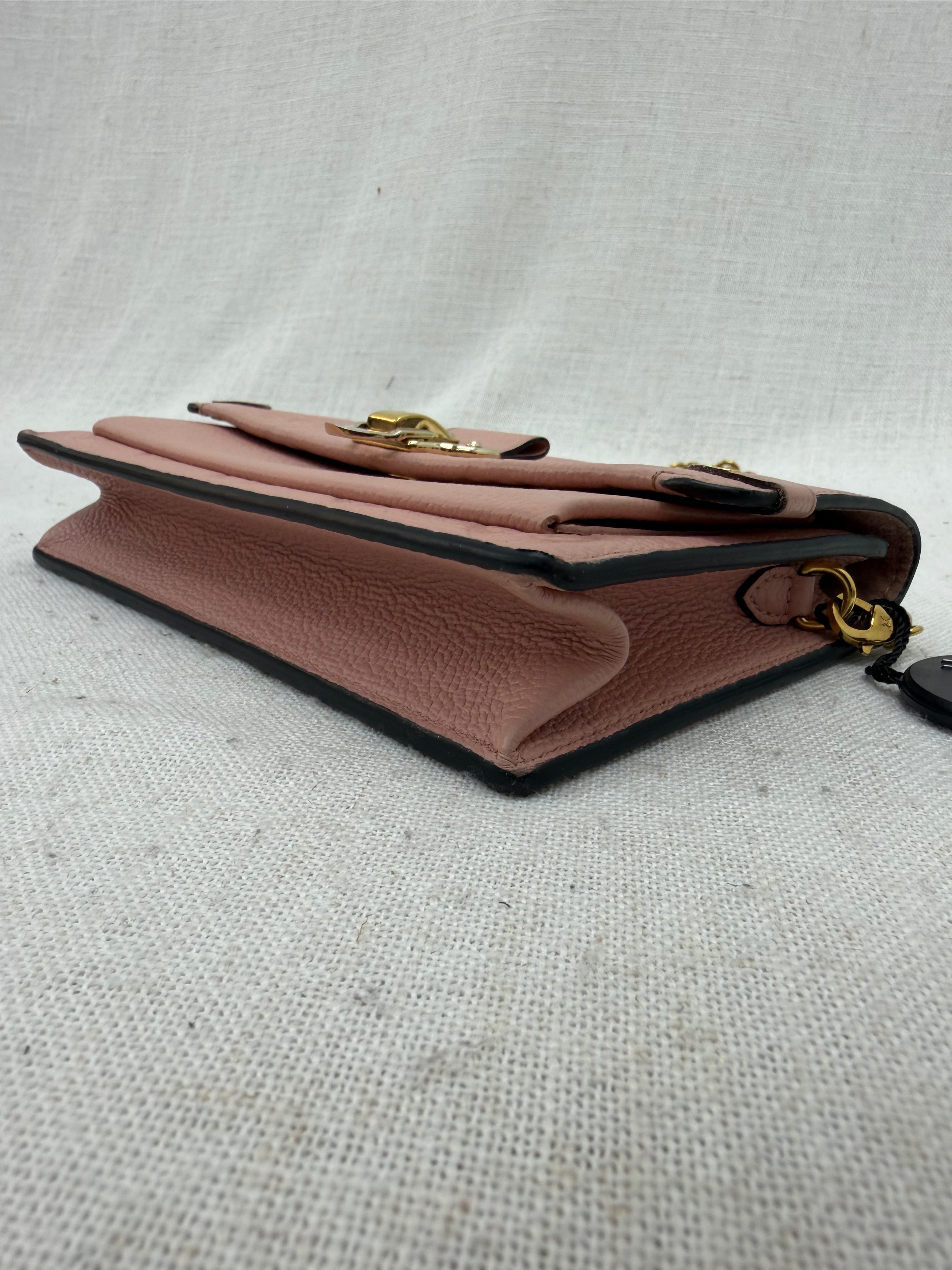 Louis Vuitton Pink Empreinte Vavin Chain Wallet