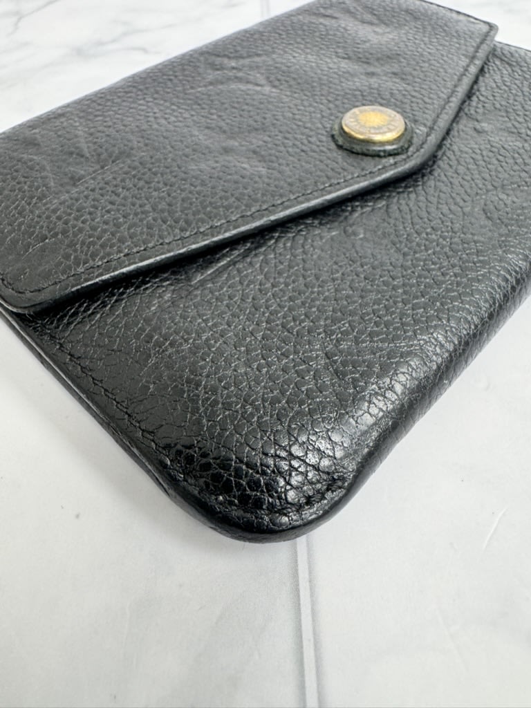 Louis Vuitton Black Monogram Empreinte Key Cles