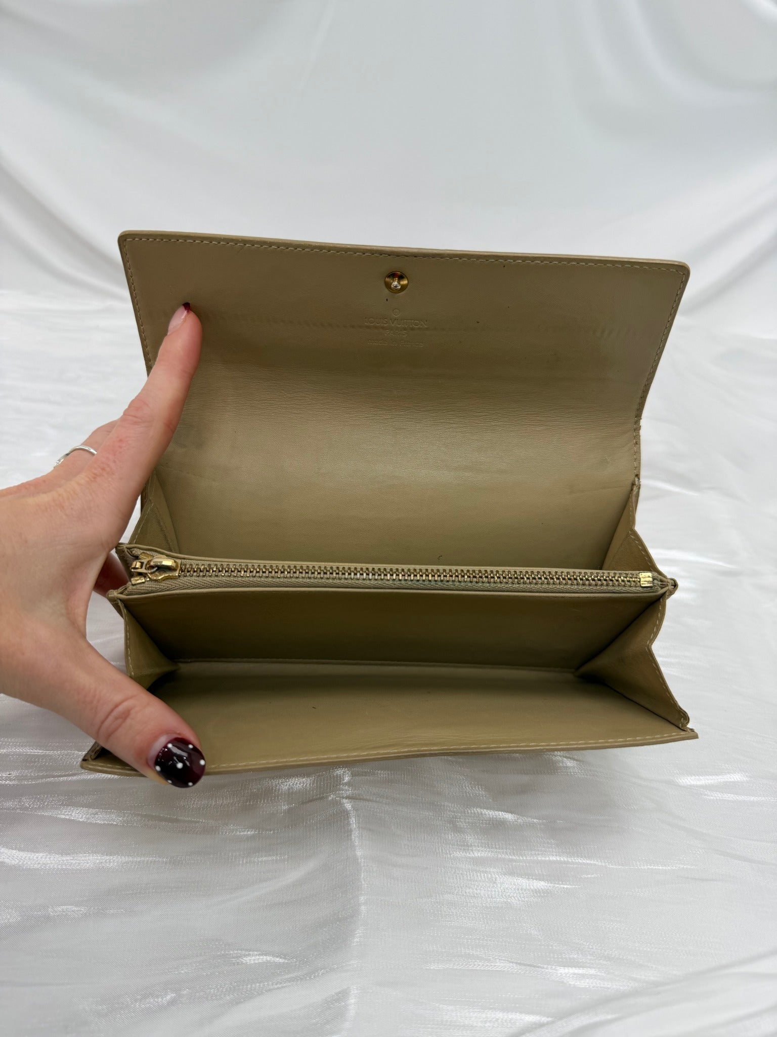 Louis Vuitton Yellow Vernis Sarah Wallet