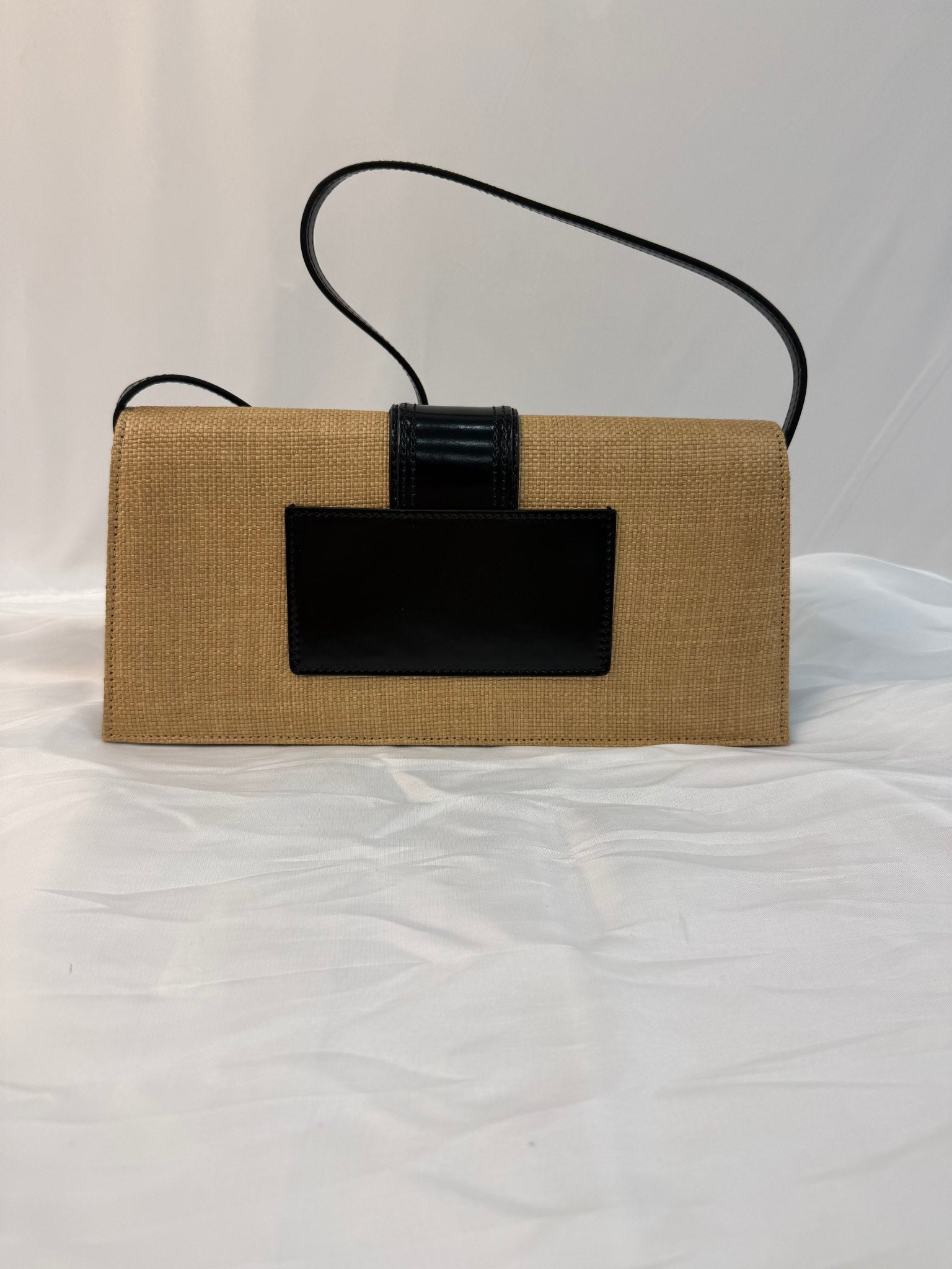 LIKE NEW- Jacquemus Raffia Le Grand Bambino Shoulder Bag