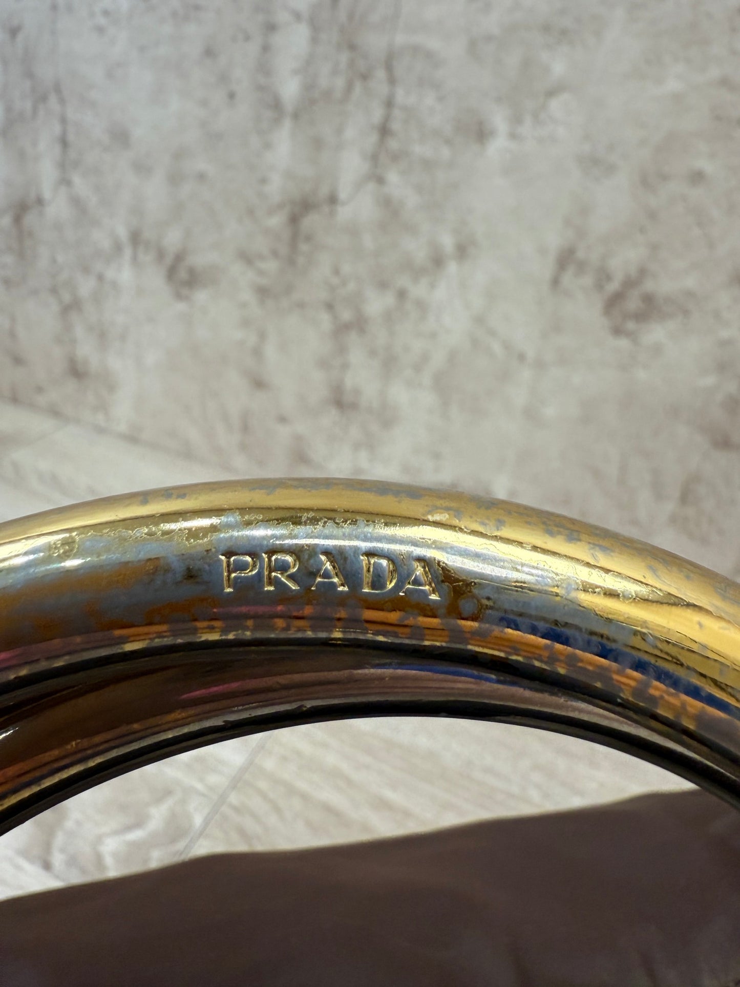 Prada Brown Nylon Handbag